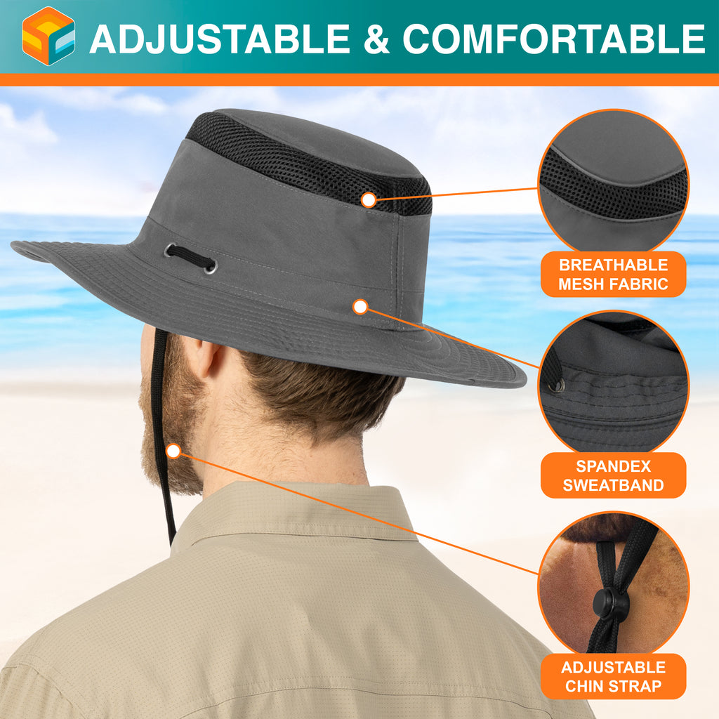 Unisex Wide Brim Safari Sun Hat