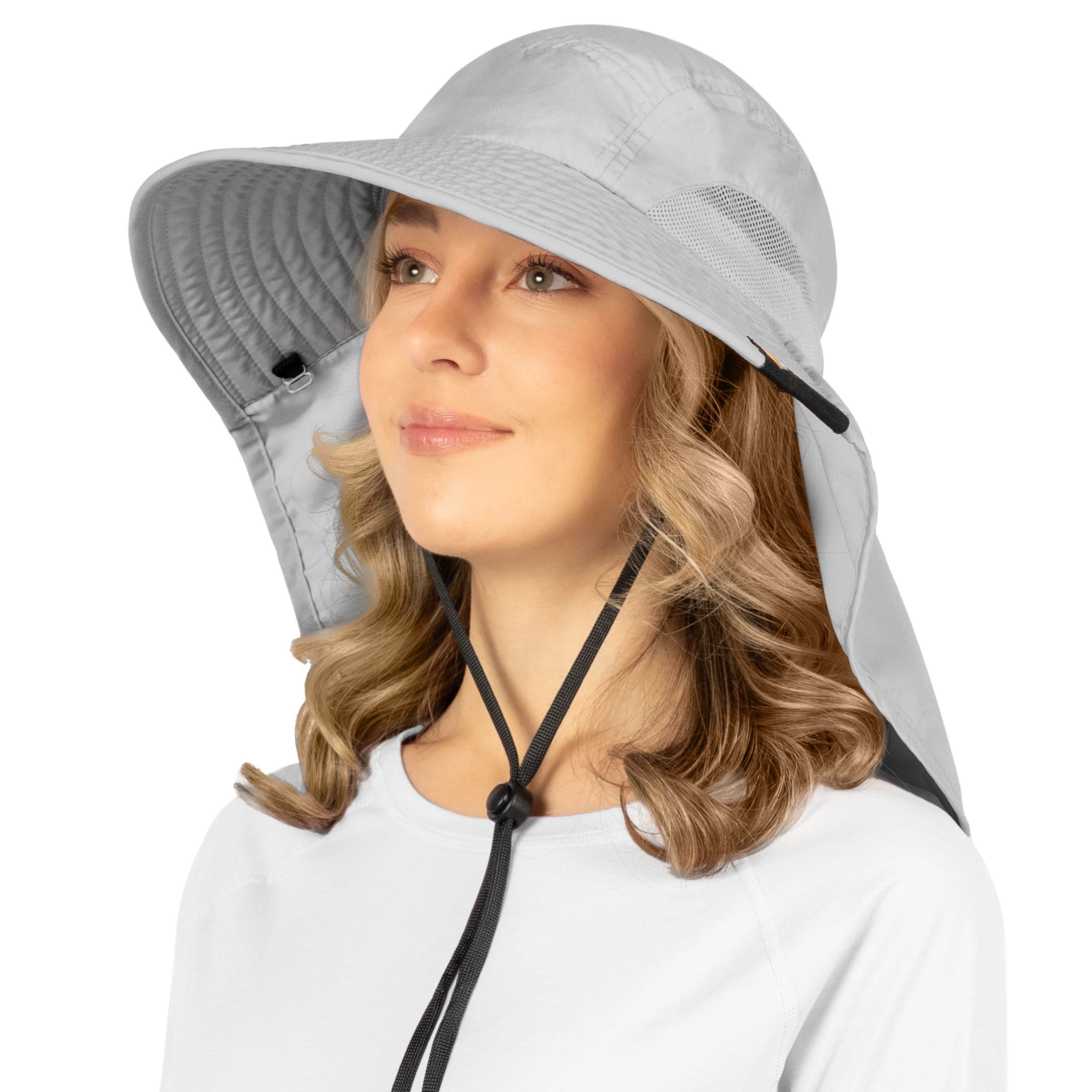 Unisex Wide Brim Sun Hat with Neck Cover