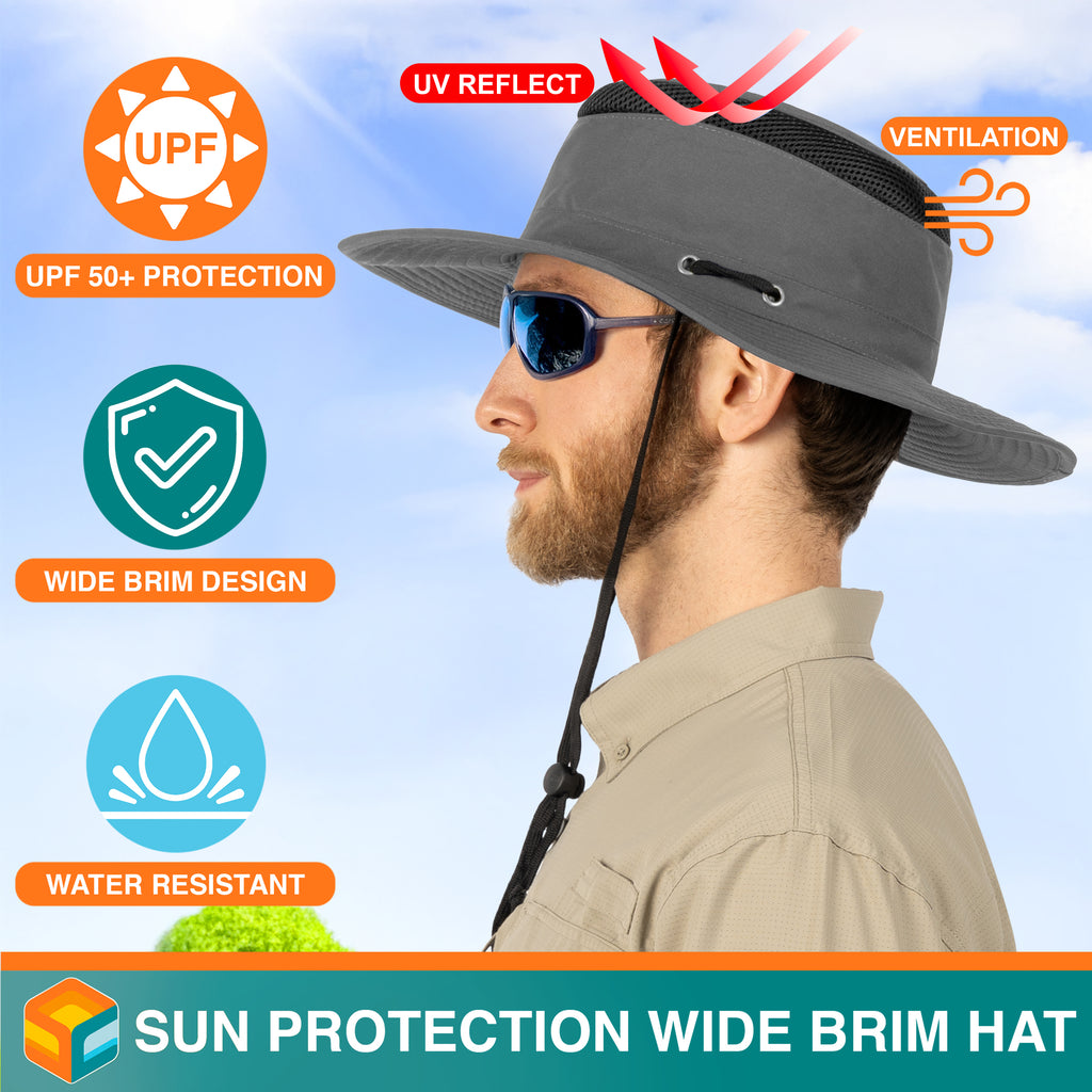 Unisex Wide Brim Safari Sun Hat