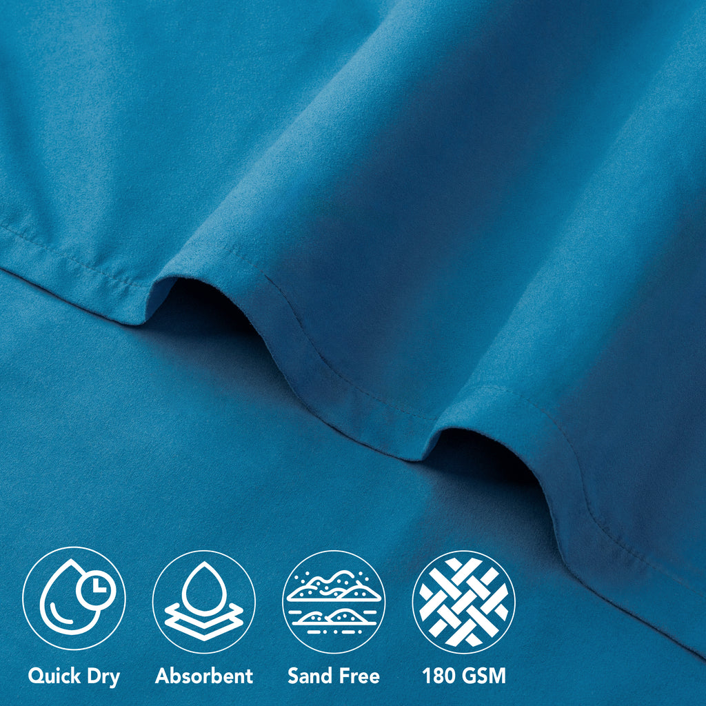 Surf Poncho Changing Robe with Hood, Microfiber - Kids / Teen