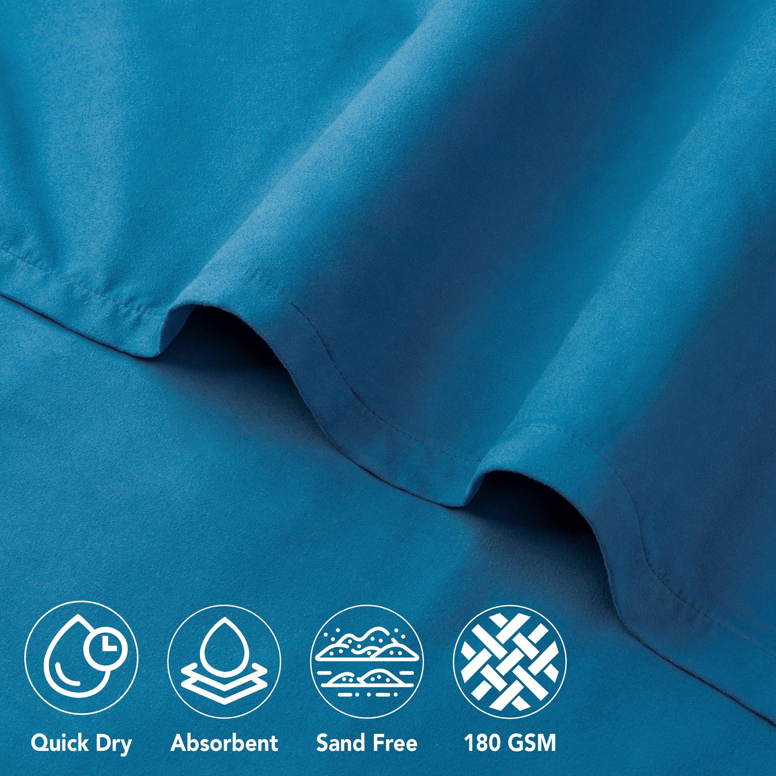 Surf Poncho Changing Robe with Hood, Microfiber - Kids / Teen