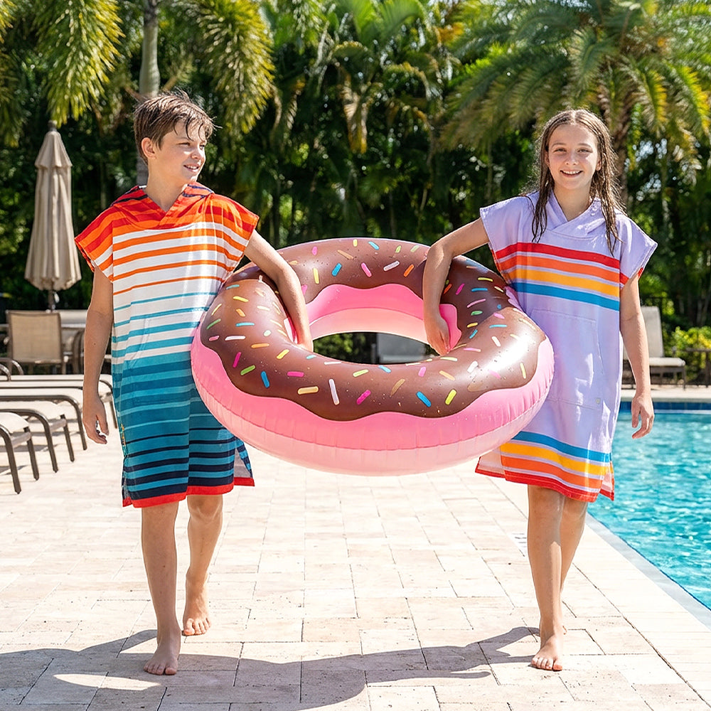 Surf Poncho Changing Robe with Hood, Microfiber - Kids / Teen