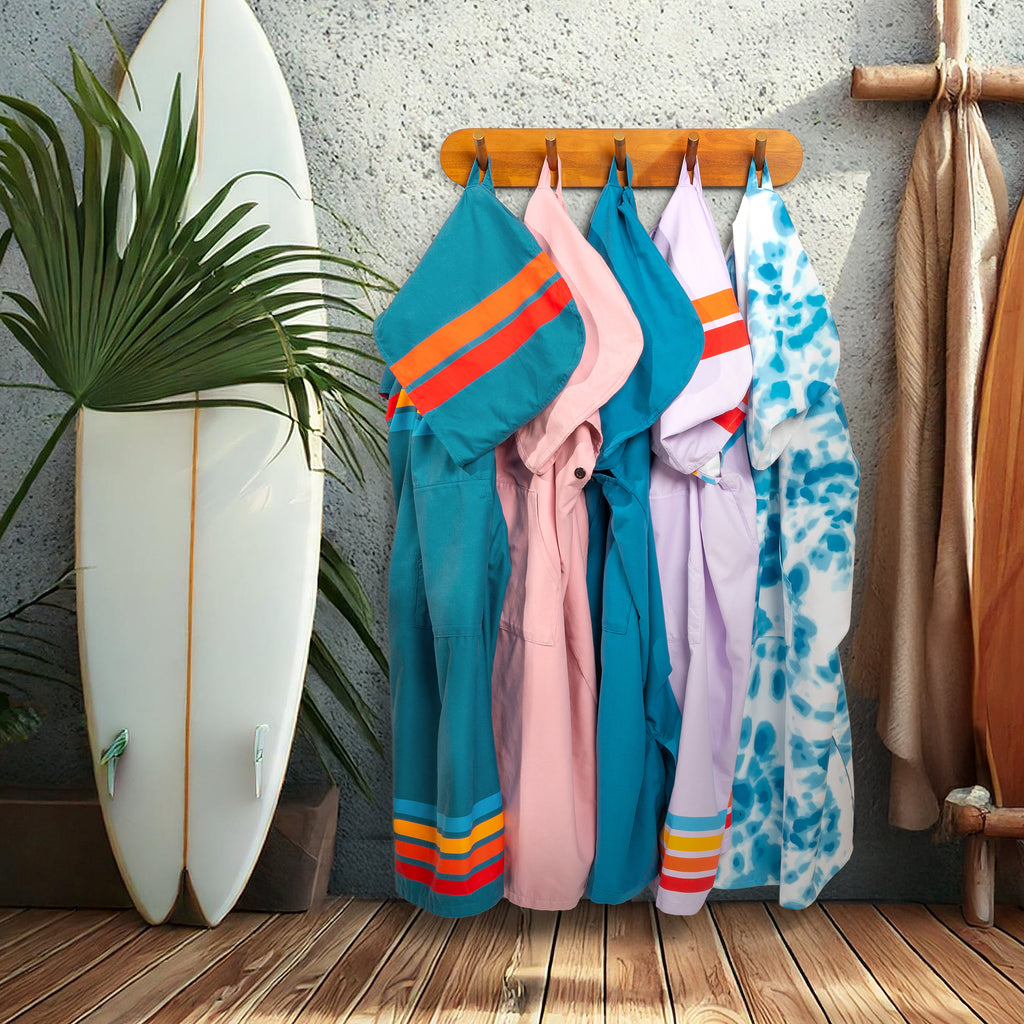 Surf Poncho Changing Robe with Hood, Microfiber - Adults