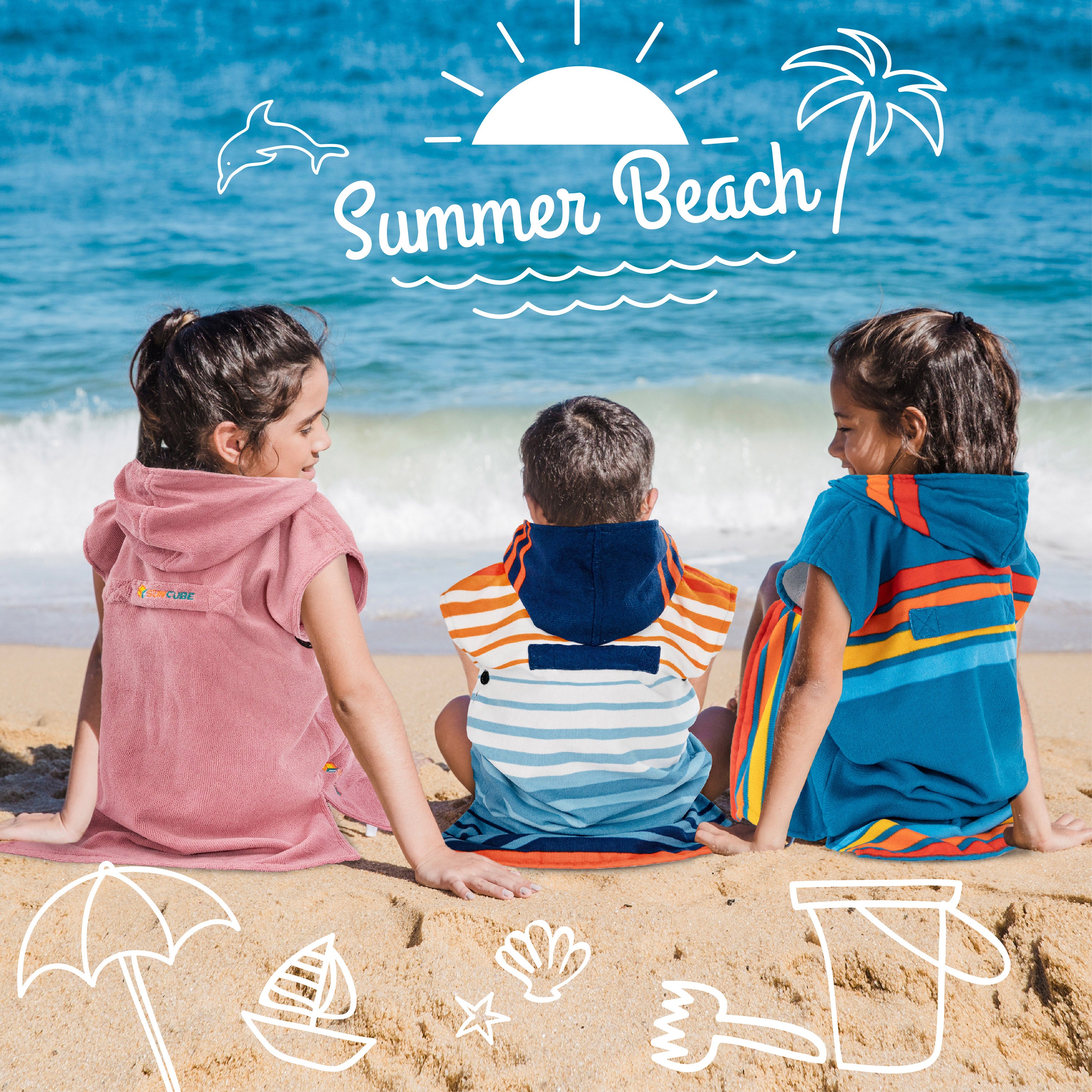 Surf Poncho Changing Robe with Hood - Kids / Teen