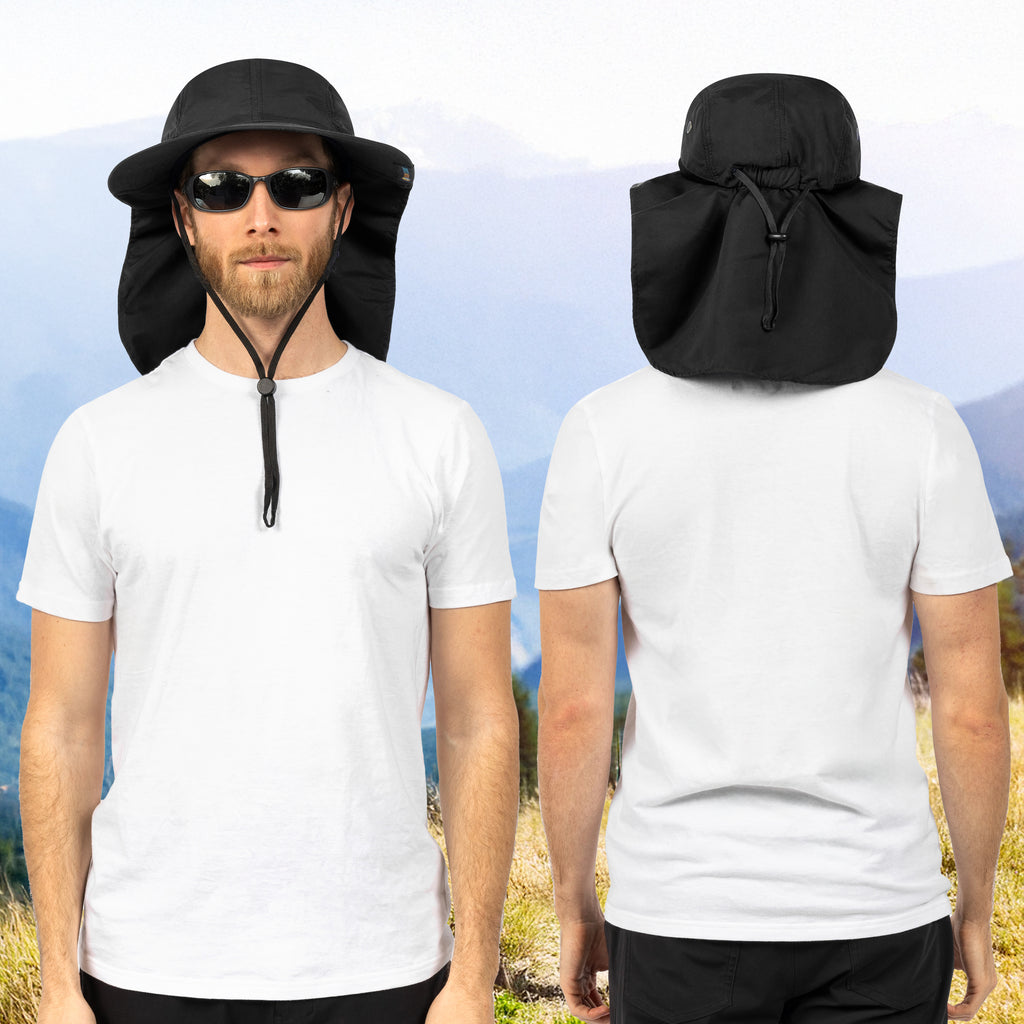 Unisex Sun Hat with Neck Flap Cover
