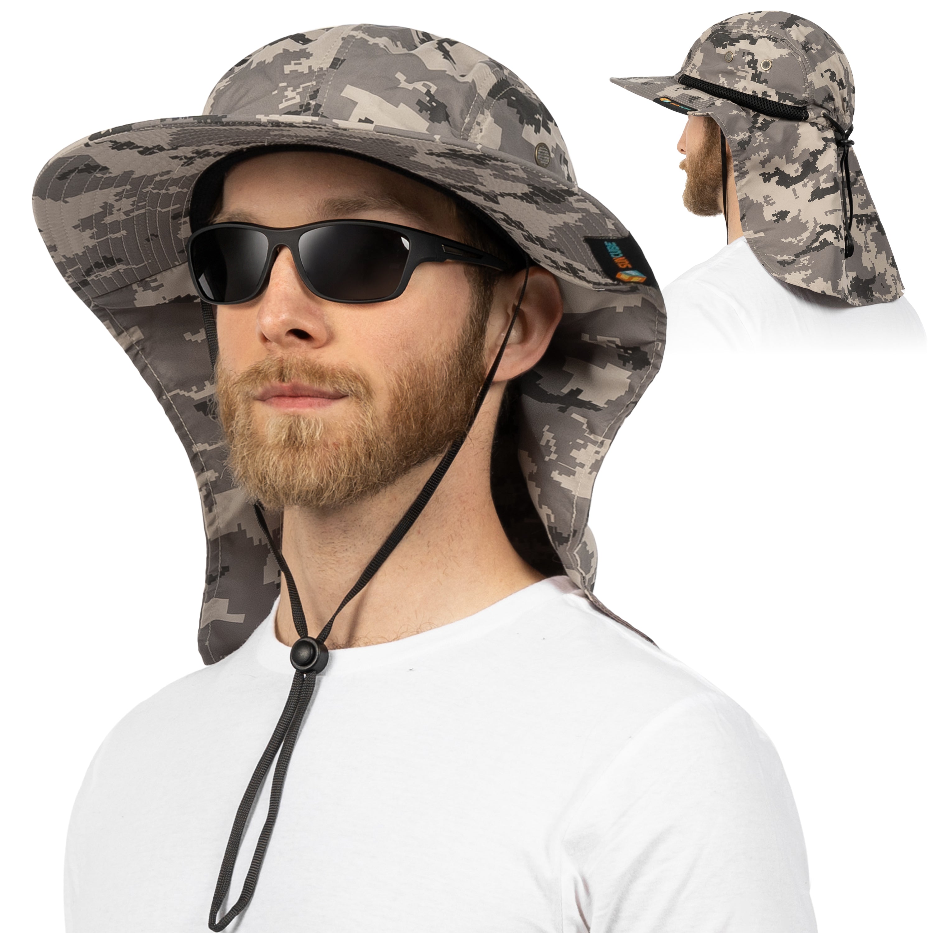 Unisex Sun Hat with Neck Flap Cover