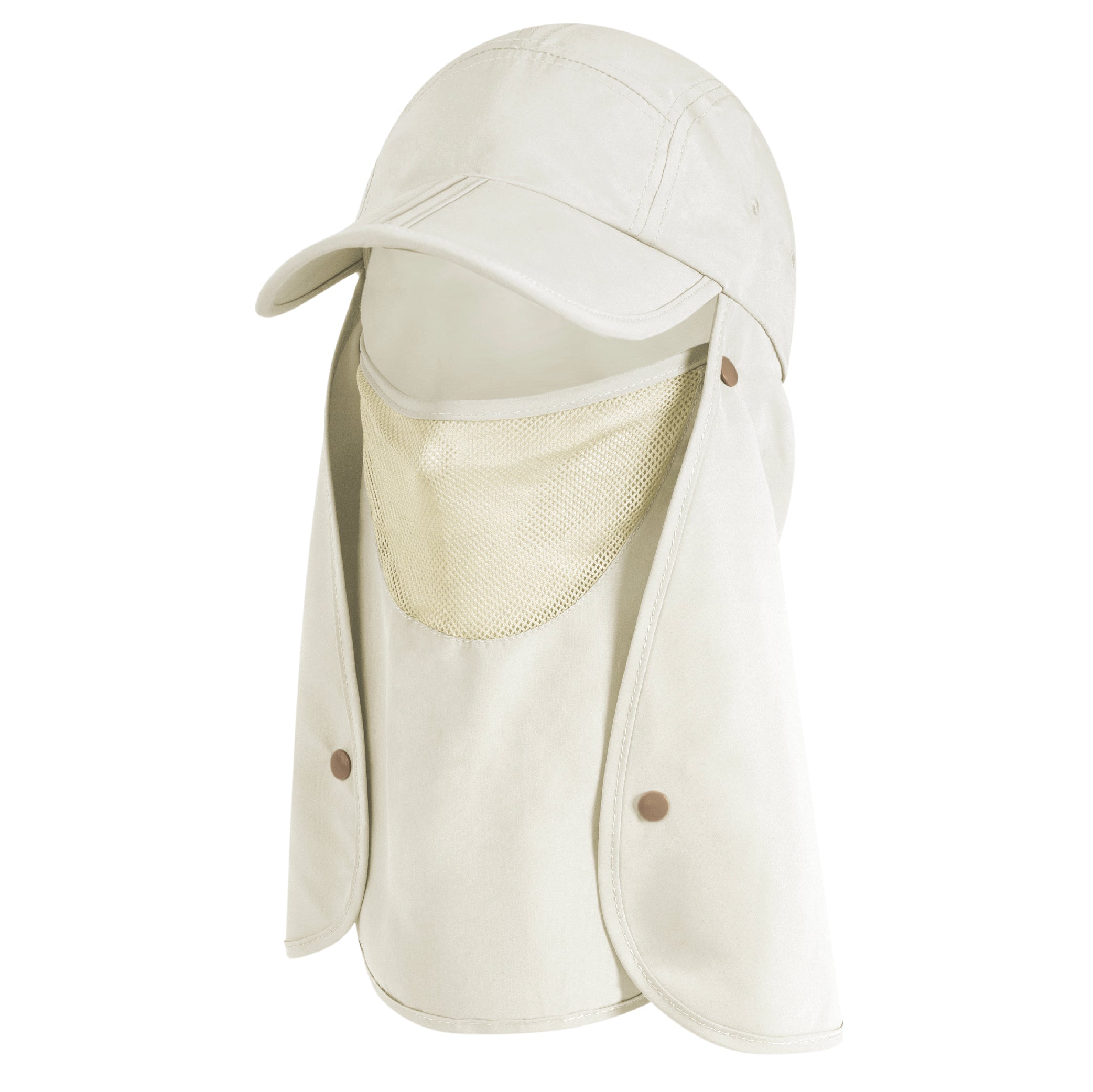 Unisex Sun Cap with Neck Flap and Face Cover