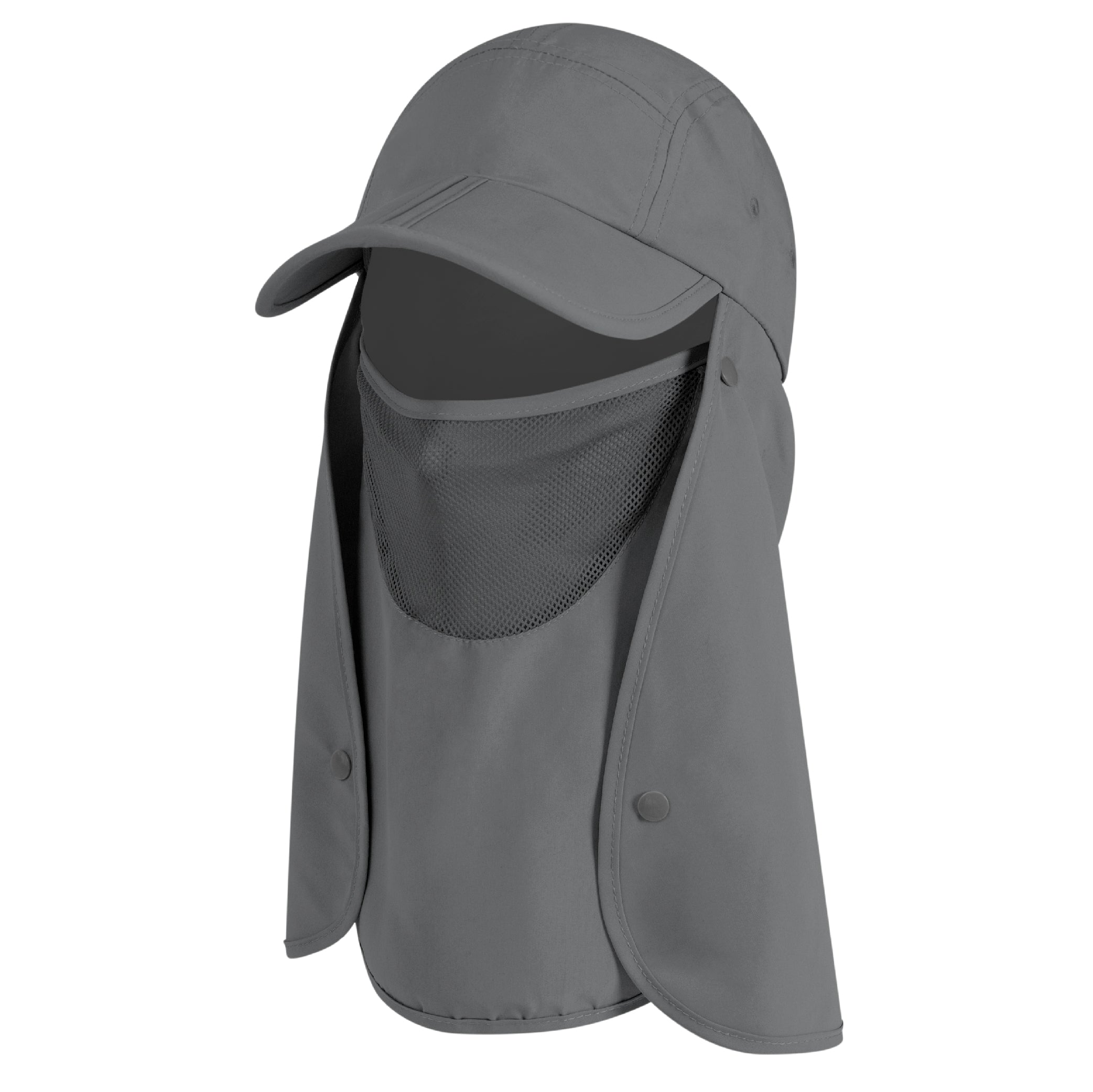 Unisex Sun Cap with Neck Flap and Face Cover