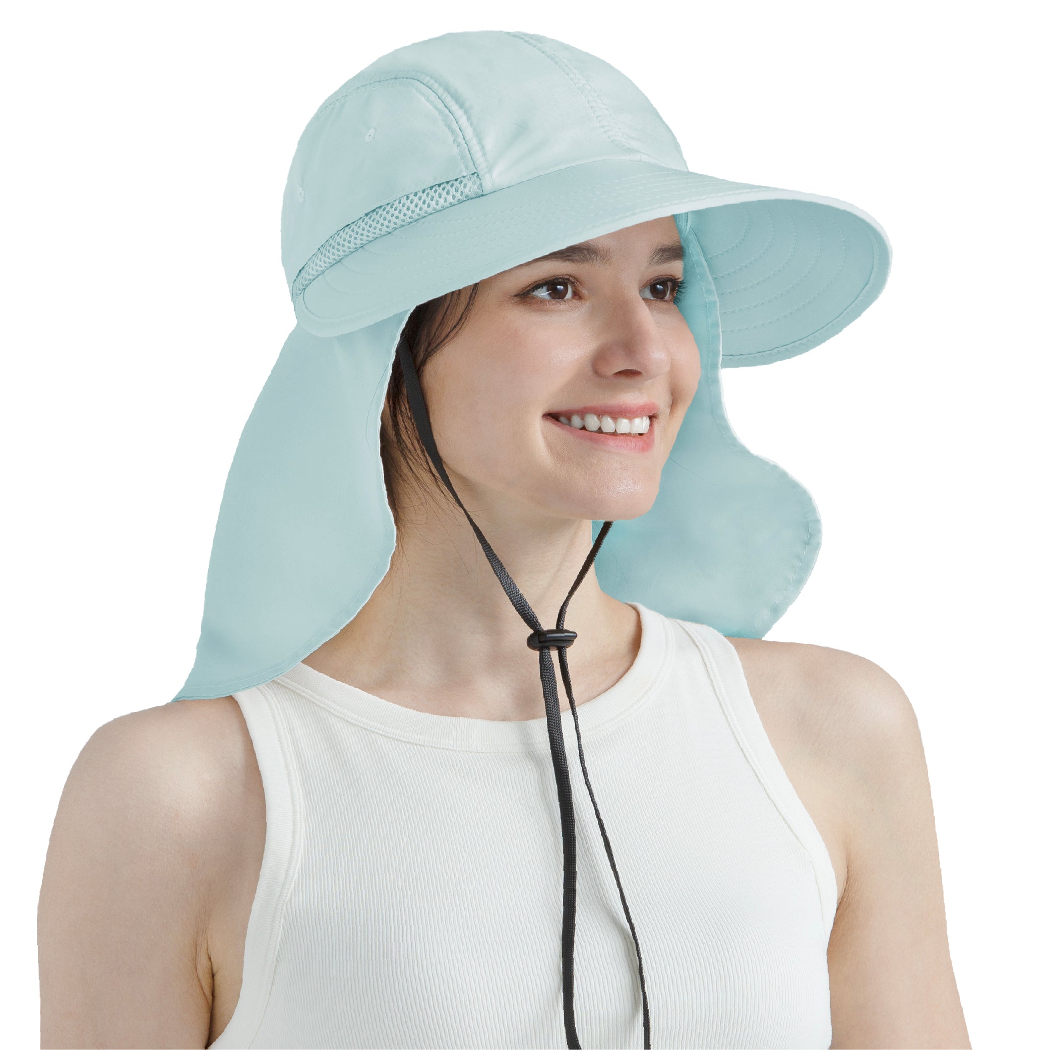 Womens Sun Hat with Neck Flap