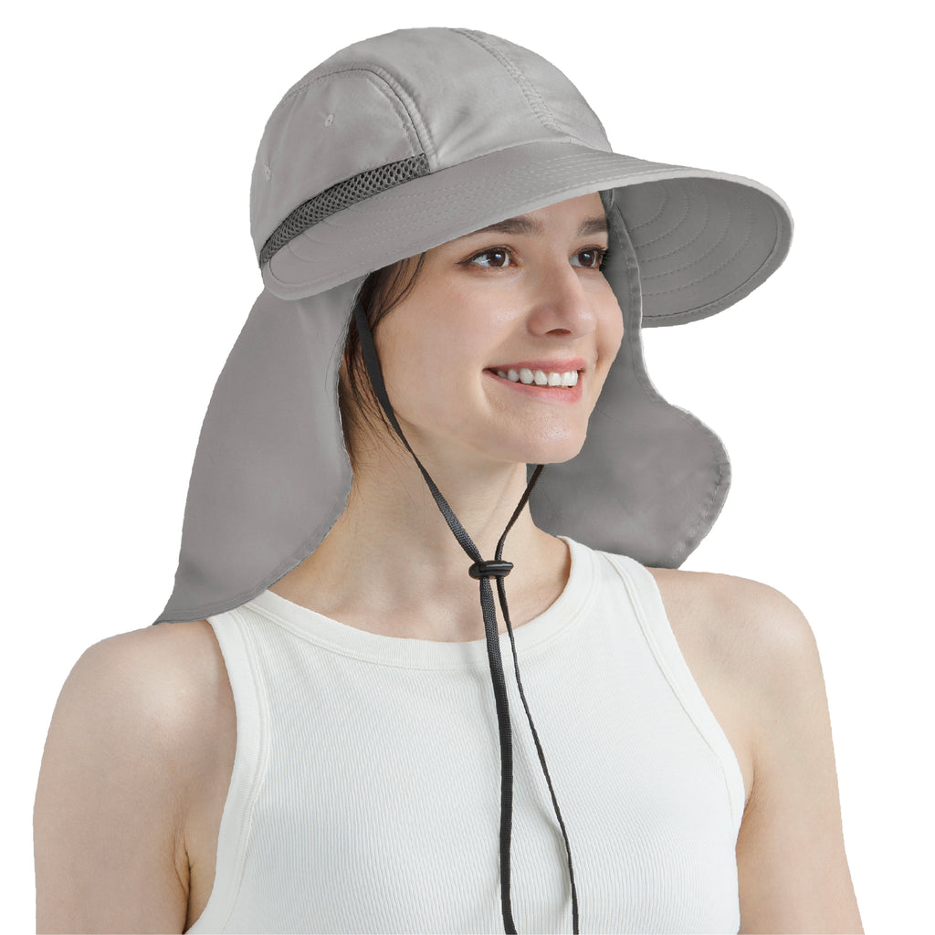 Womens Sun Hat with Neck Flap