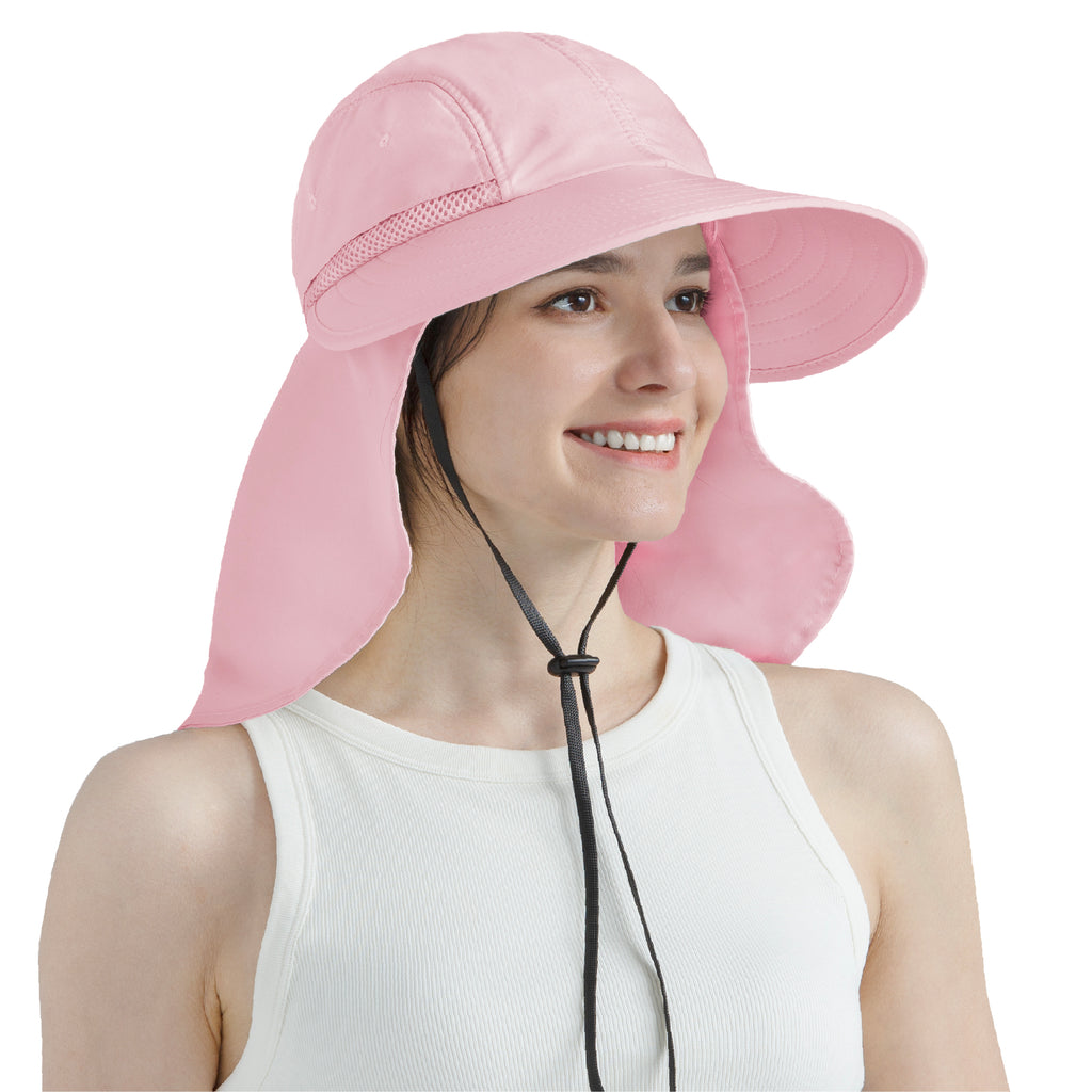 Womens Sun Hat with Neck Flap