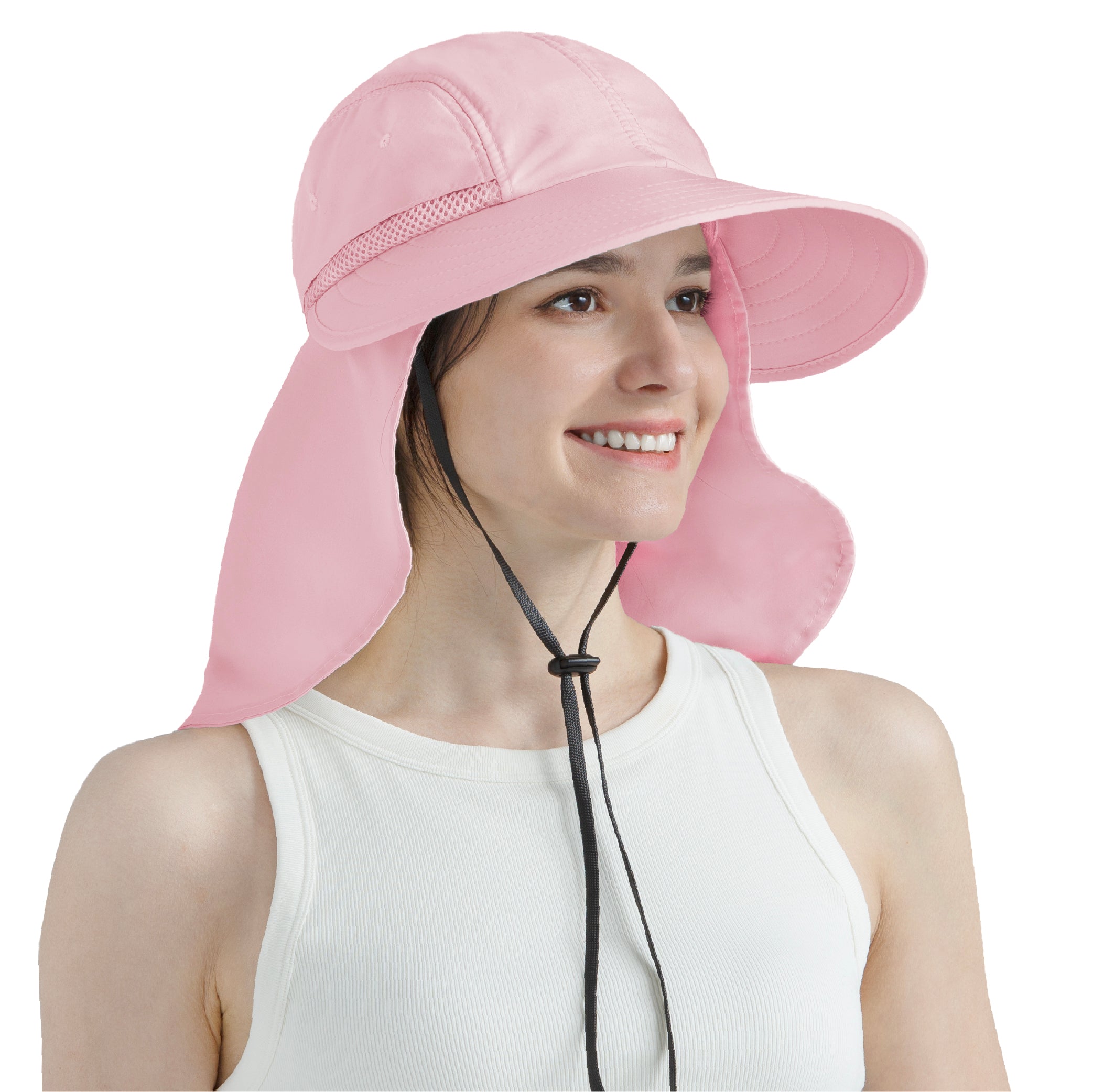 Womens Sun Hat with Neck Flap