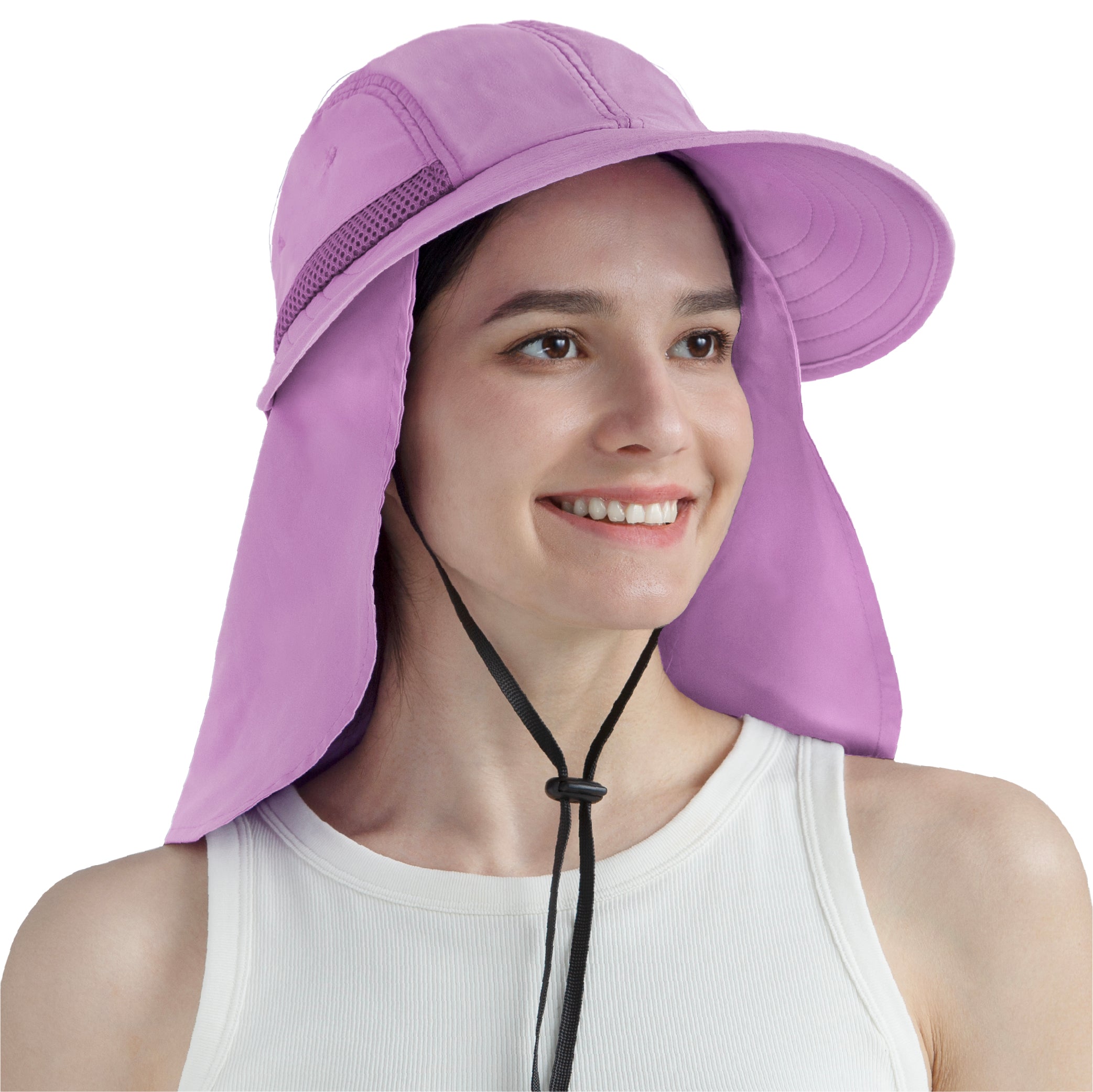 Womens Sun Hat with Neck Flap