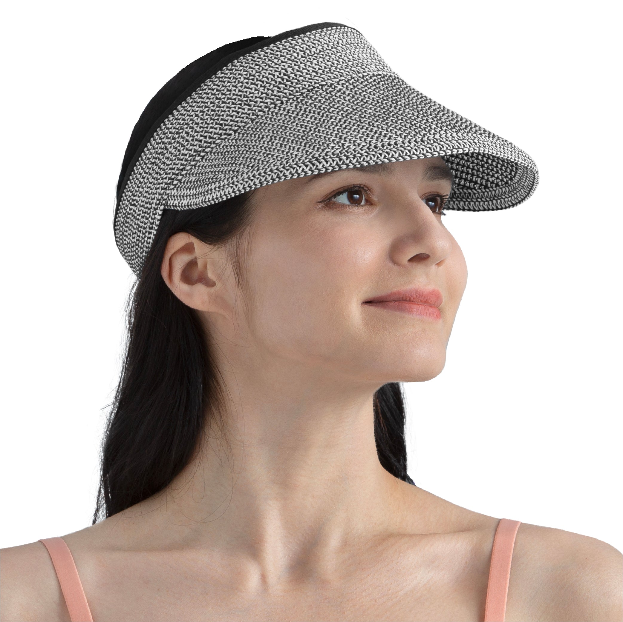 Womens Classic Straw Visor Hat