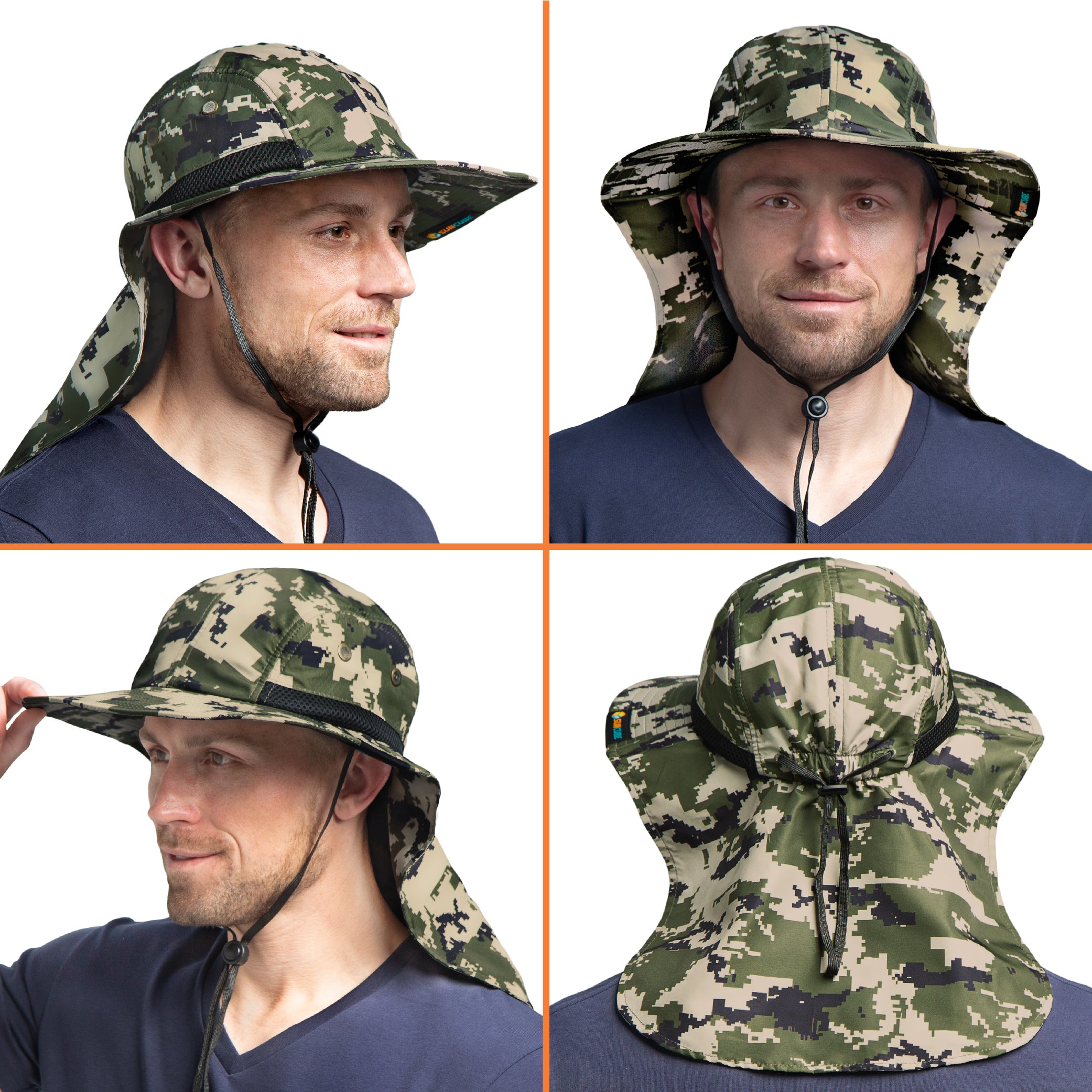 Unisex Sun Hat with Neck Flap Cover