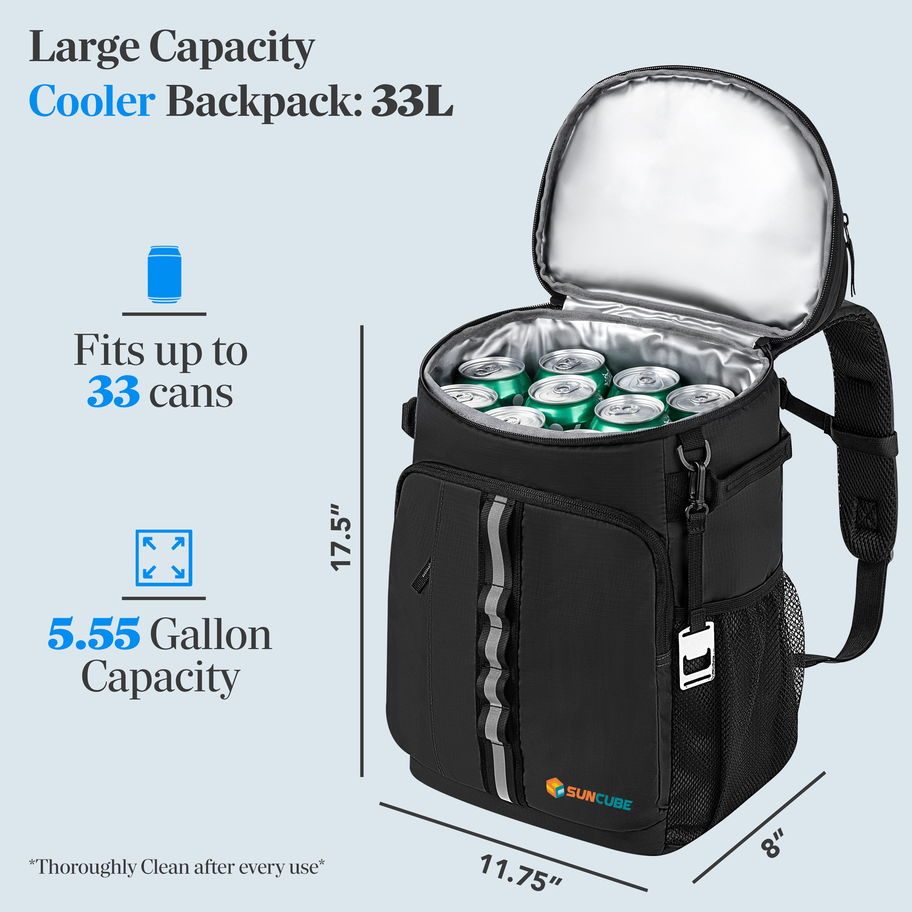 Leakproof Insulated Cooler Backpack
