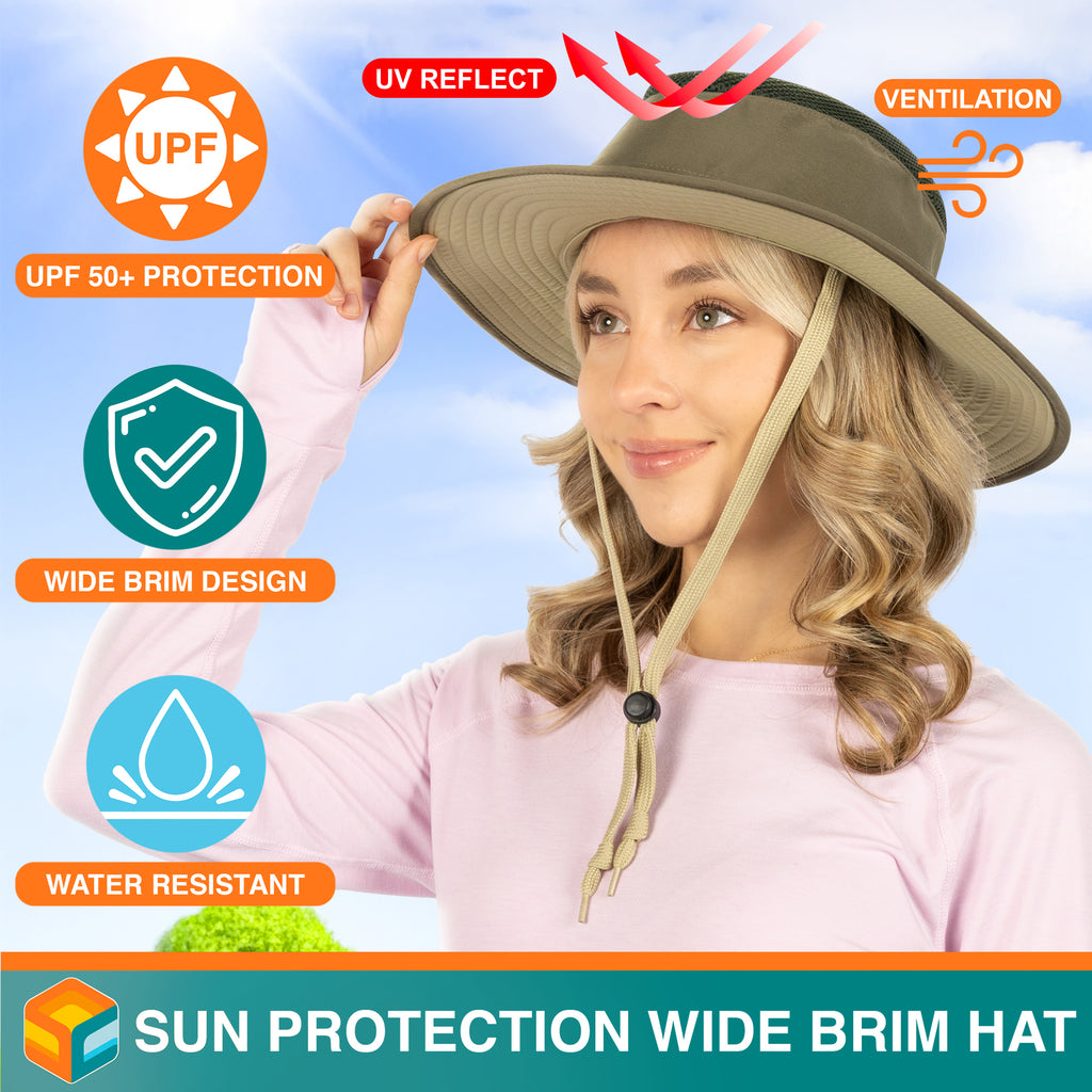 Unisex Wide Brim Safari Sun Hat