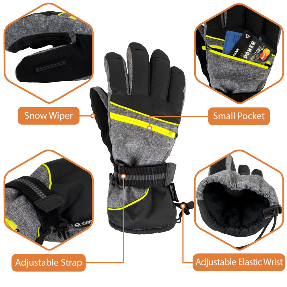 Premium 3M Thinsulate Unisex Waterproof Snow Gloves