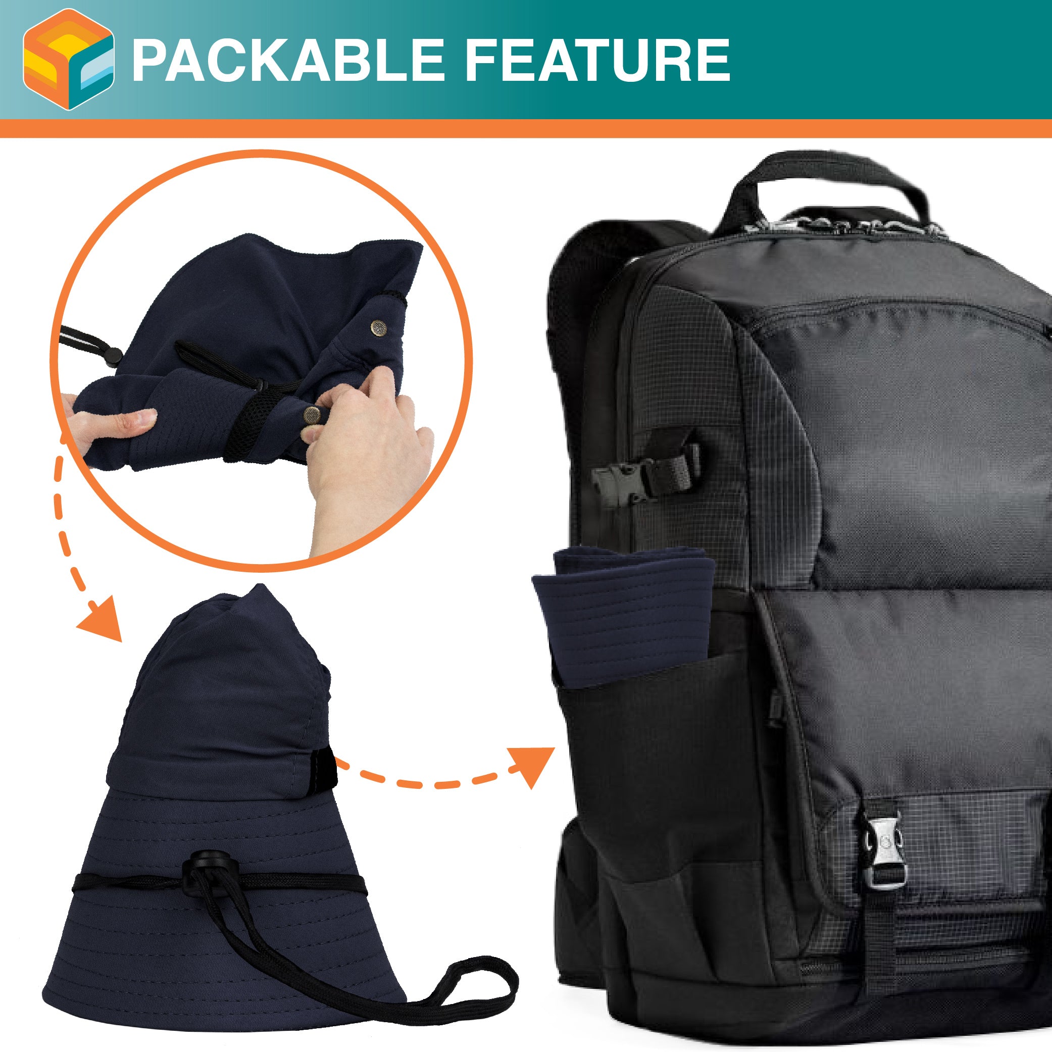 Unisex Sun Hat with Neck Flap Cover