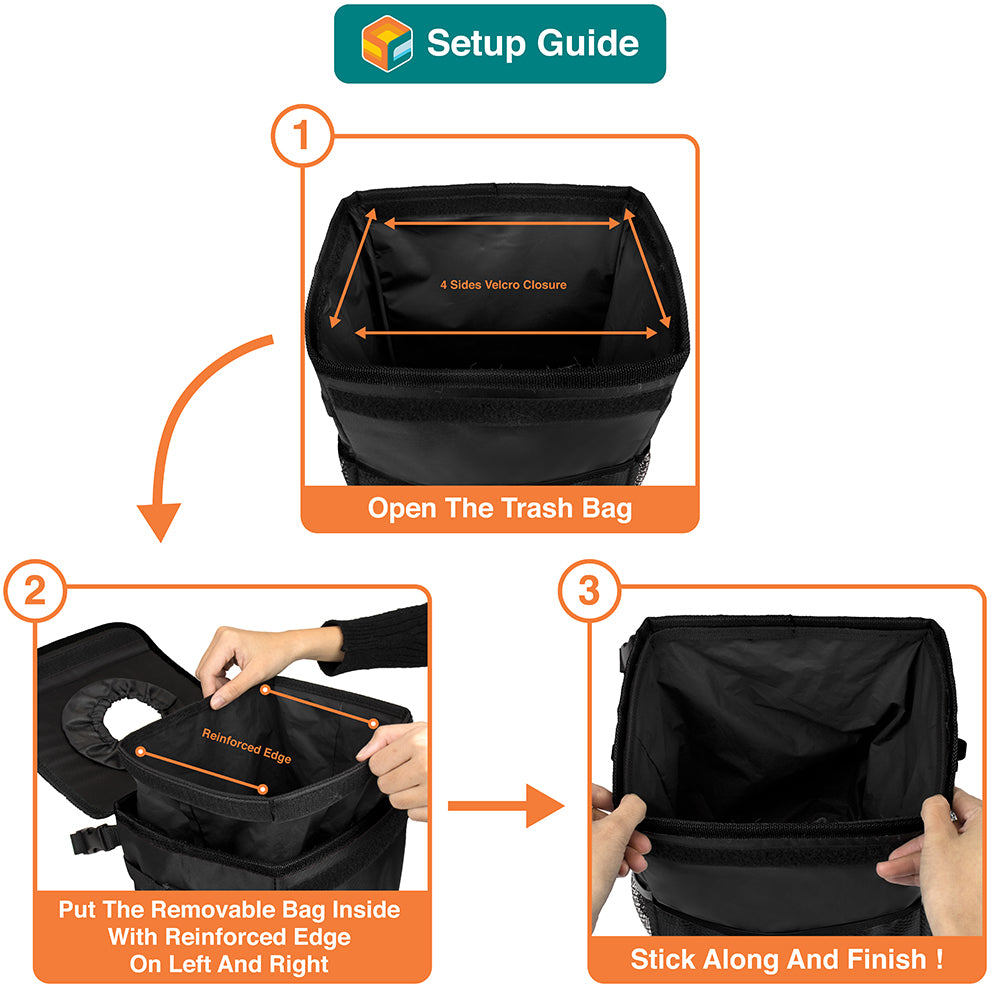 Waterproof Collapsible Car Trash Can