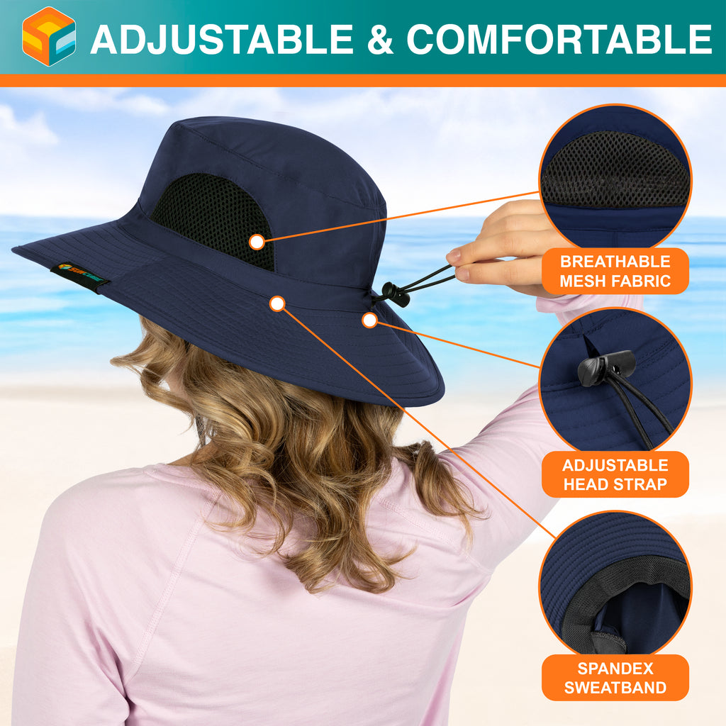 Unisex Wide Brim Sun Hat with Side Vent