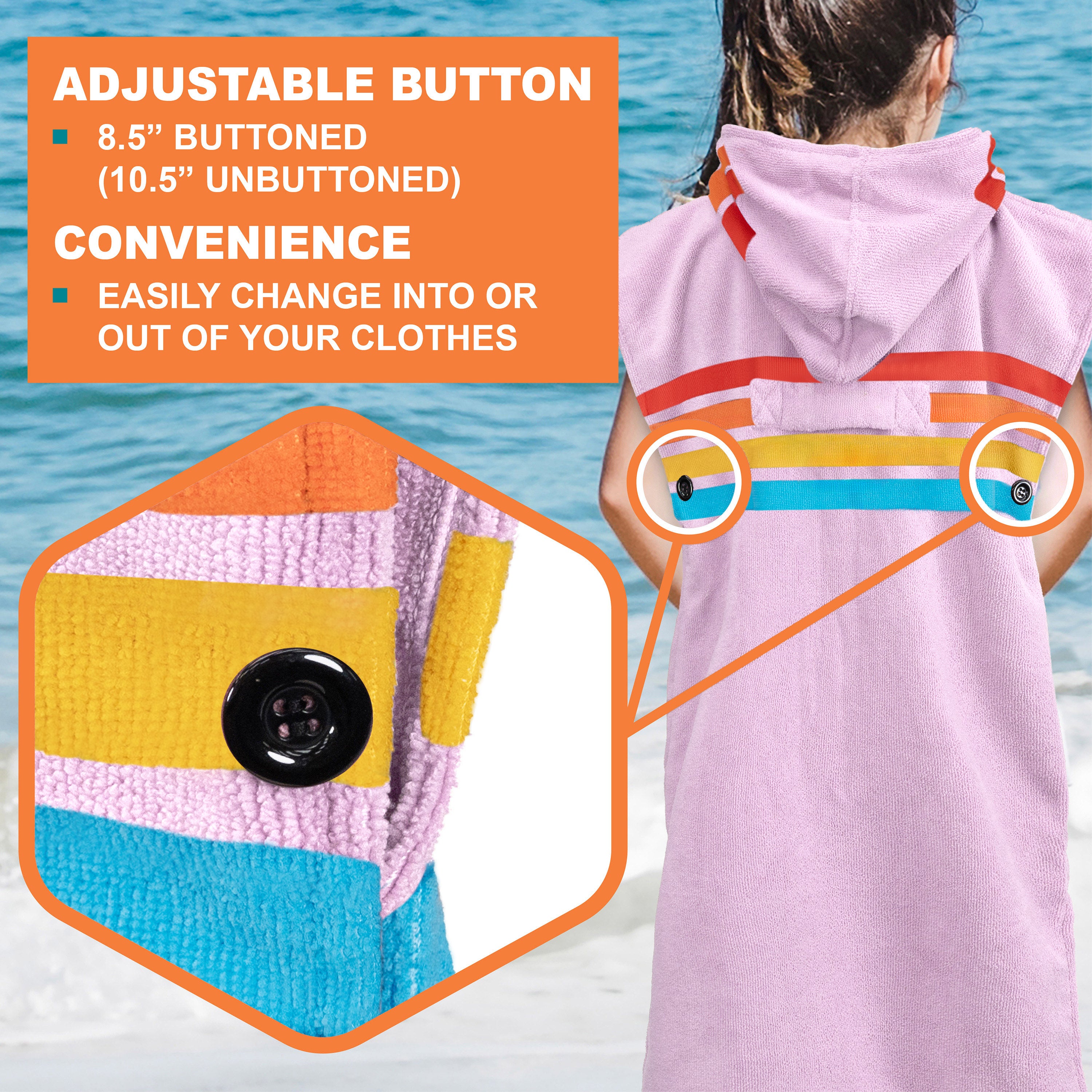 Surf Poncho Changing Robe with Hood - Kids / Teen