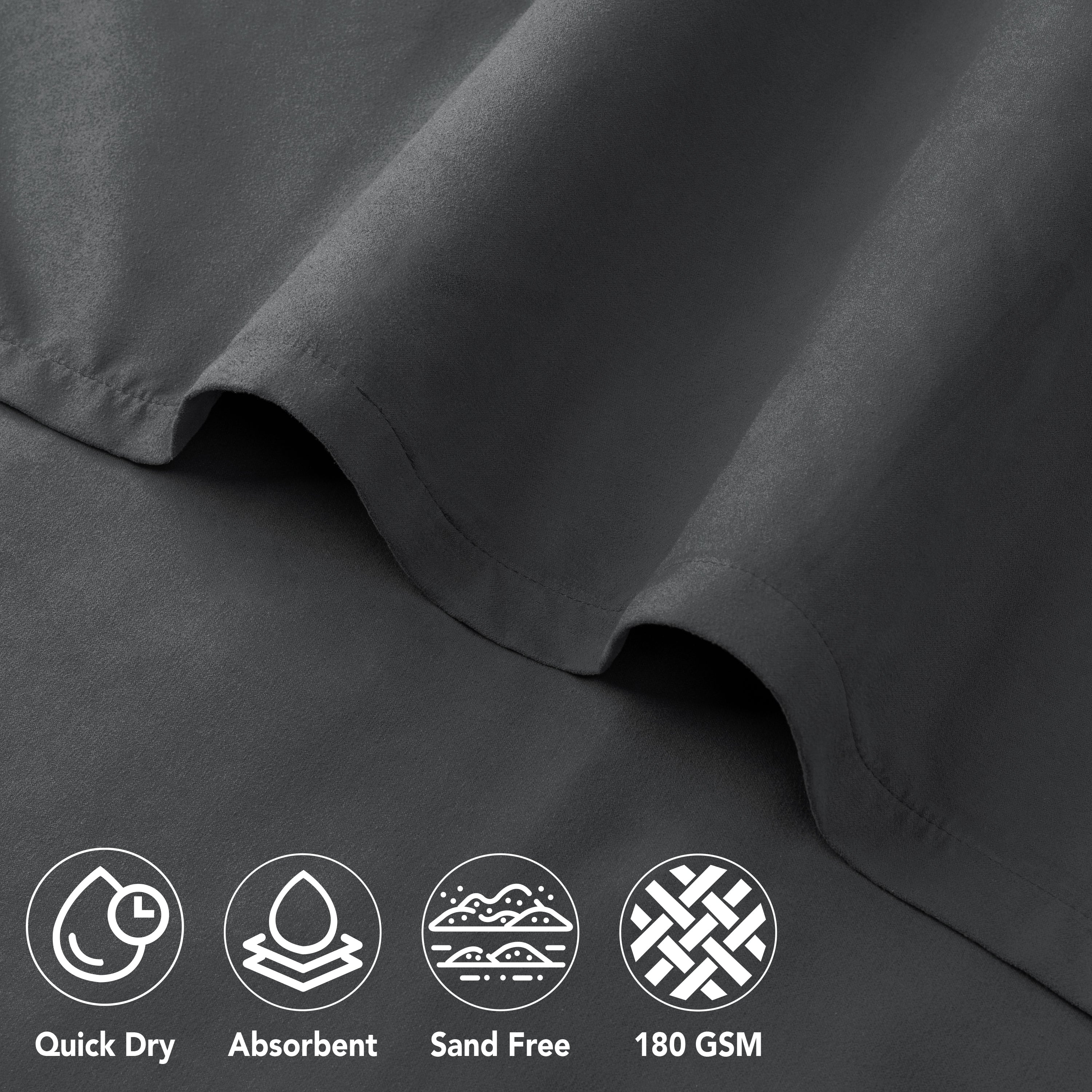 Surf Poncho Changing Robe with Hood, Microfiber - Adults