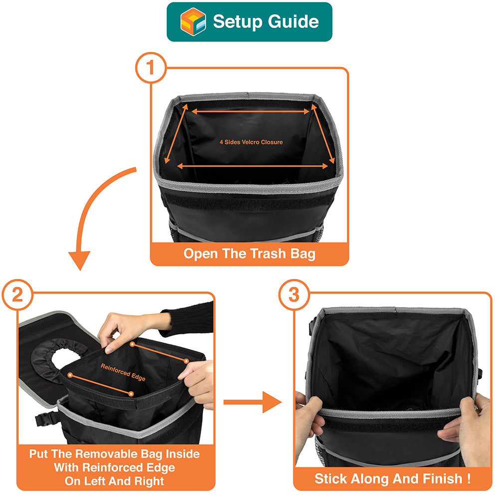 Waterproof Collapsible Car Trash Can