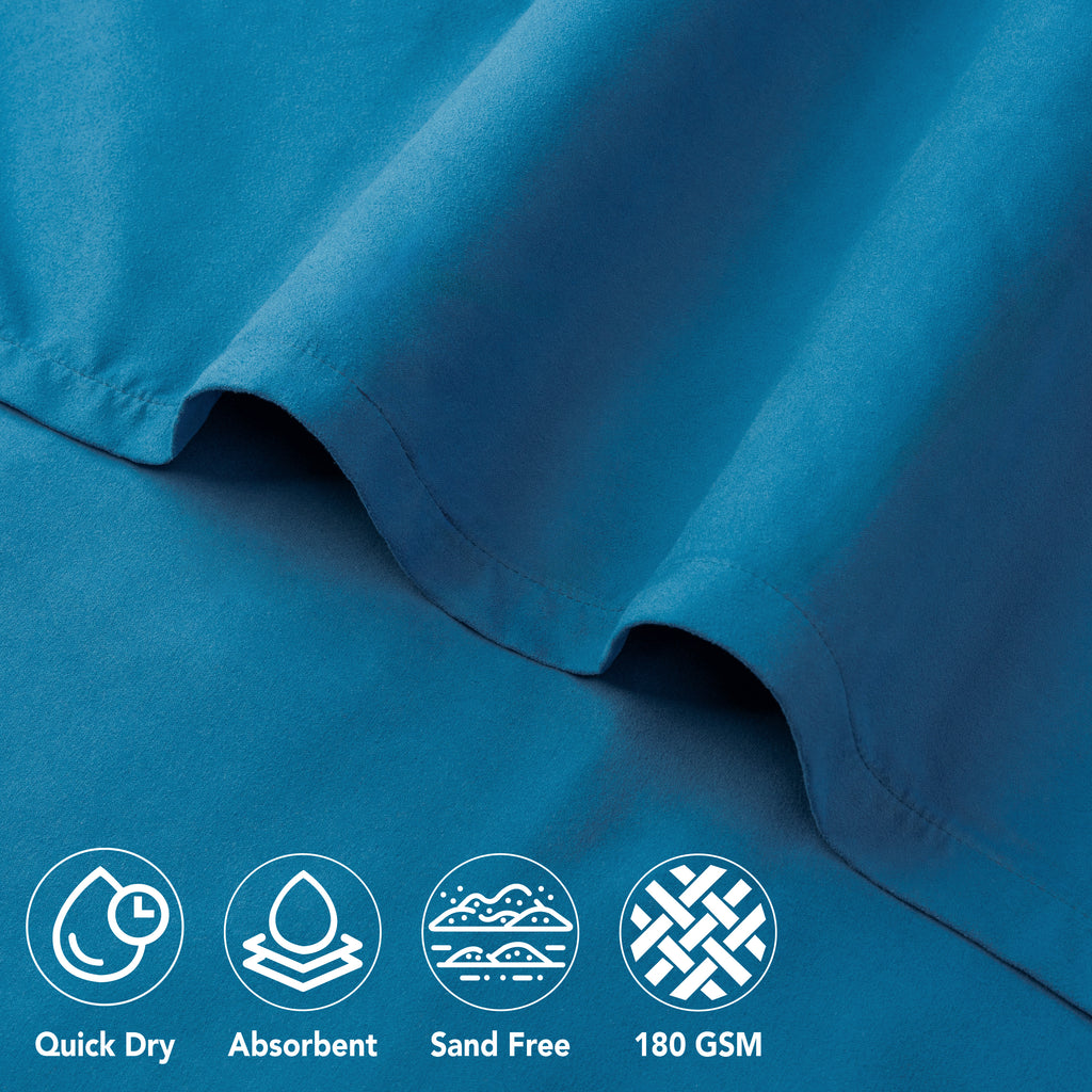 Surf Poncho Changing Robe with Hood, Microfiber - Adults