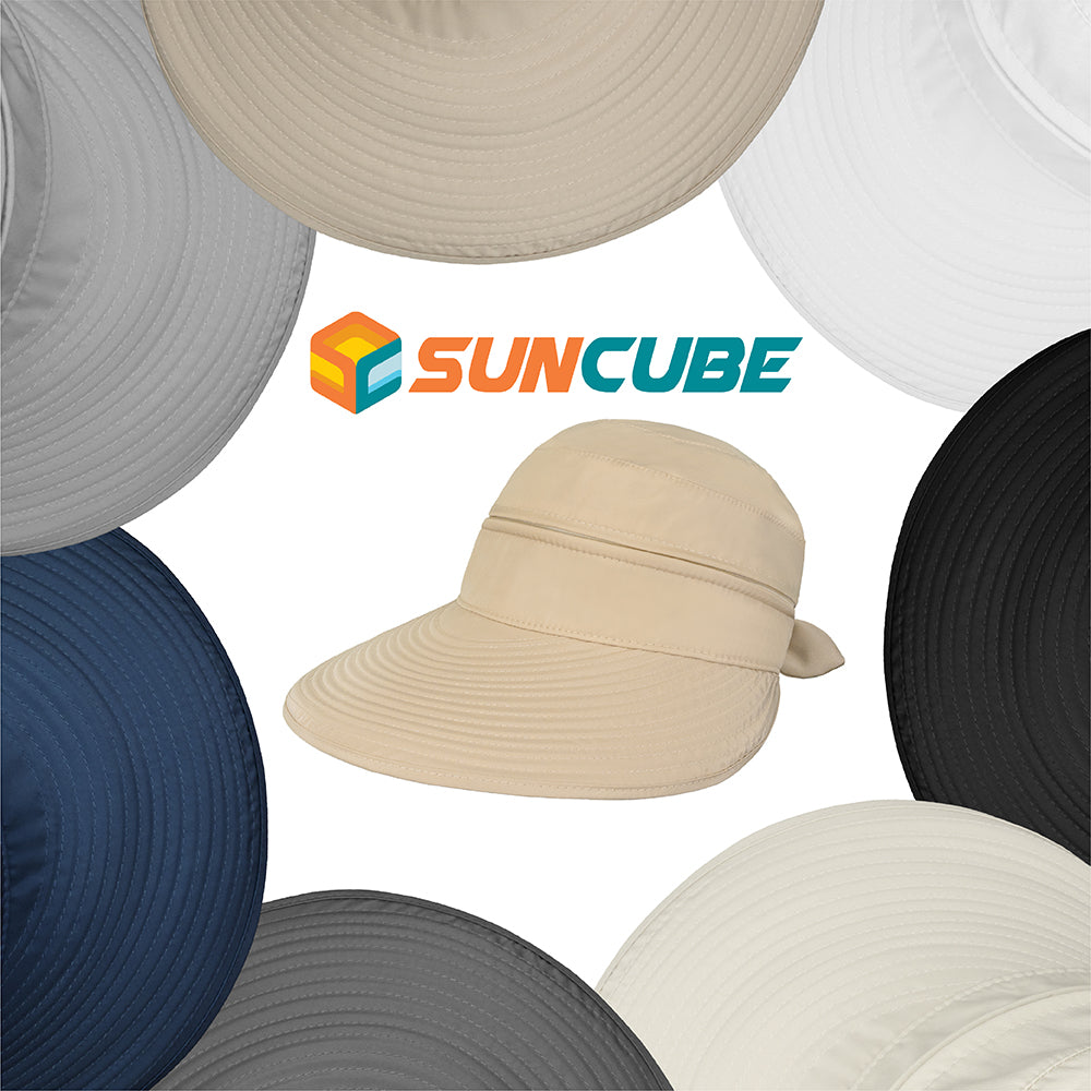 Womens Convertible Zip Off Sun Visor Hat