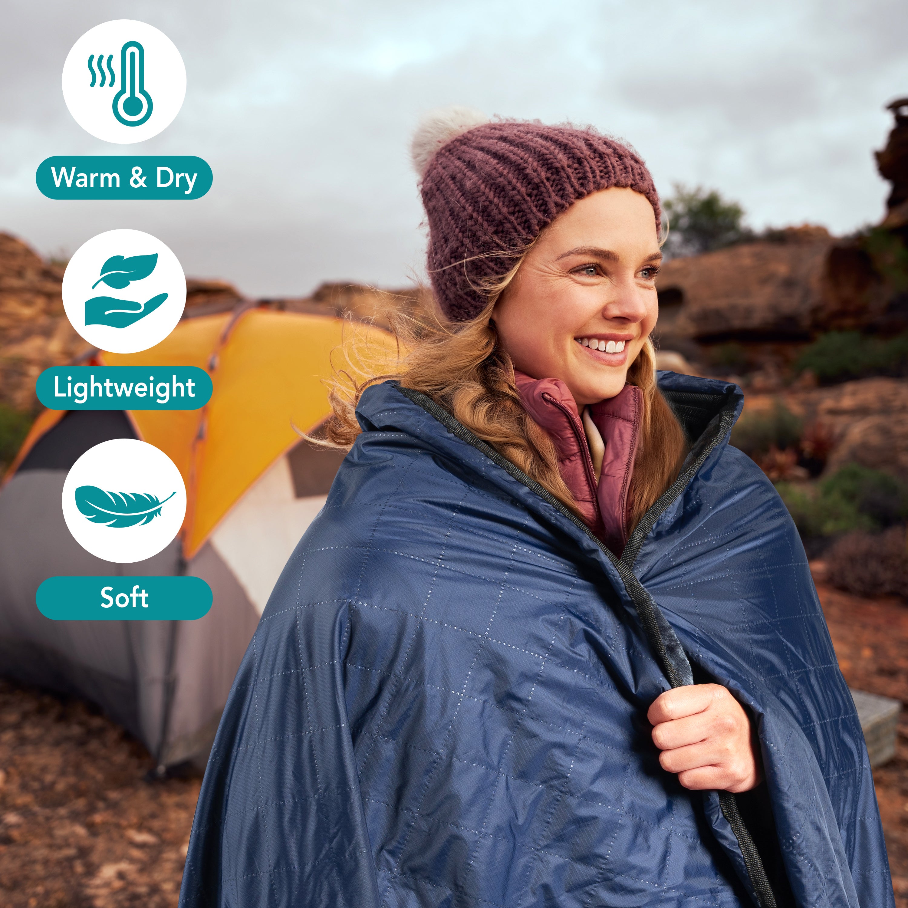 Waterproof Fleece Camping Blanket