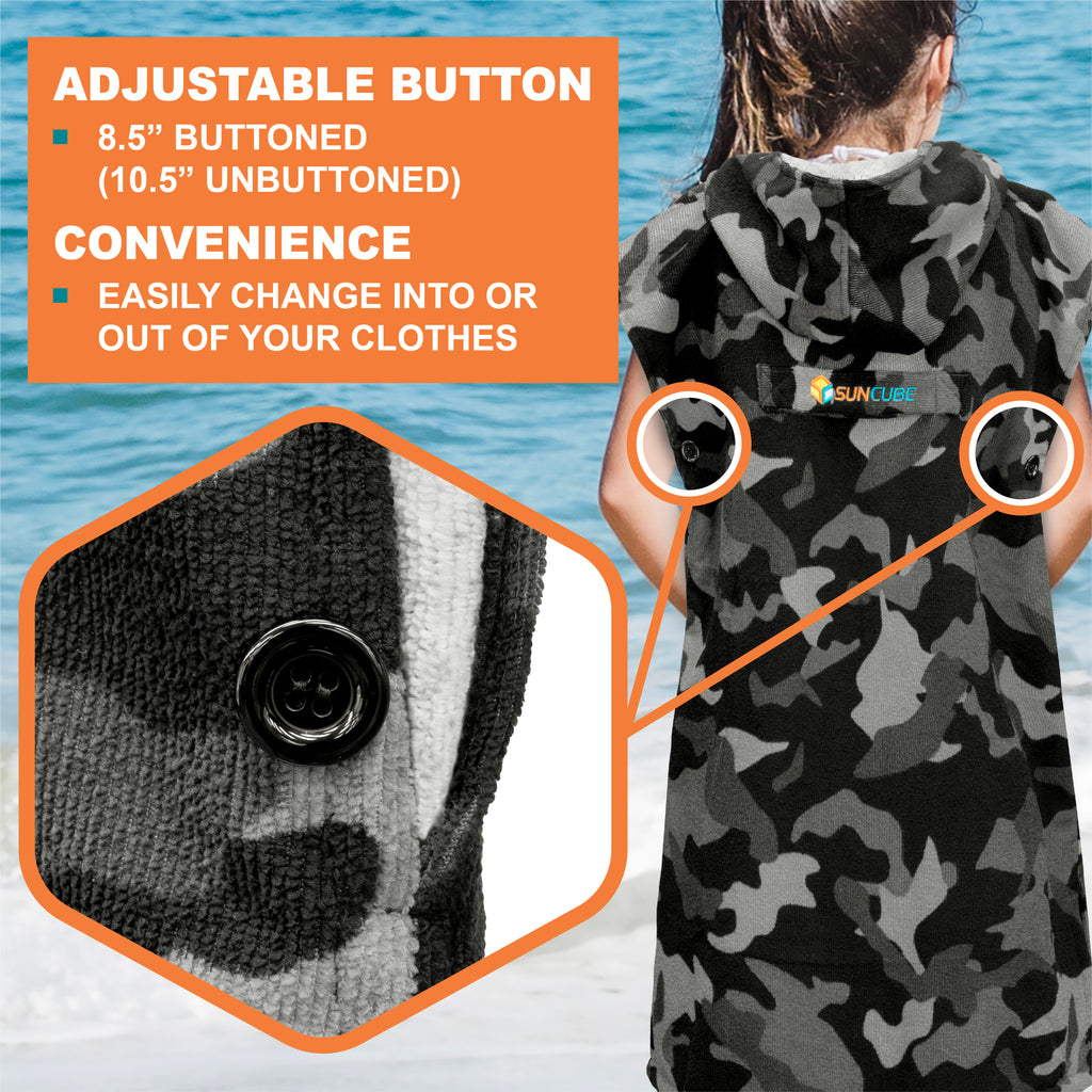 Surf Poncho Changing Robe with Hood - Kids / Teen