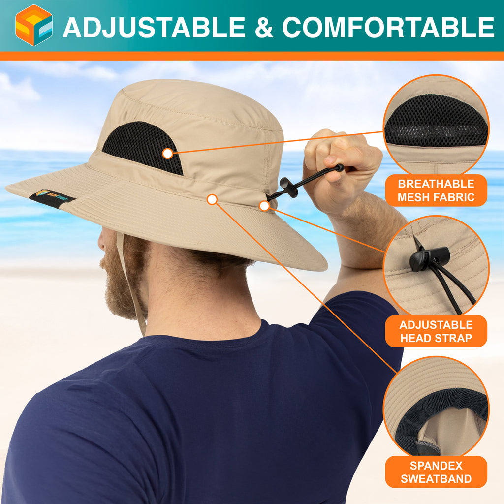 Unisex Wide Brim Sun Hat with Side Vent