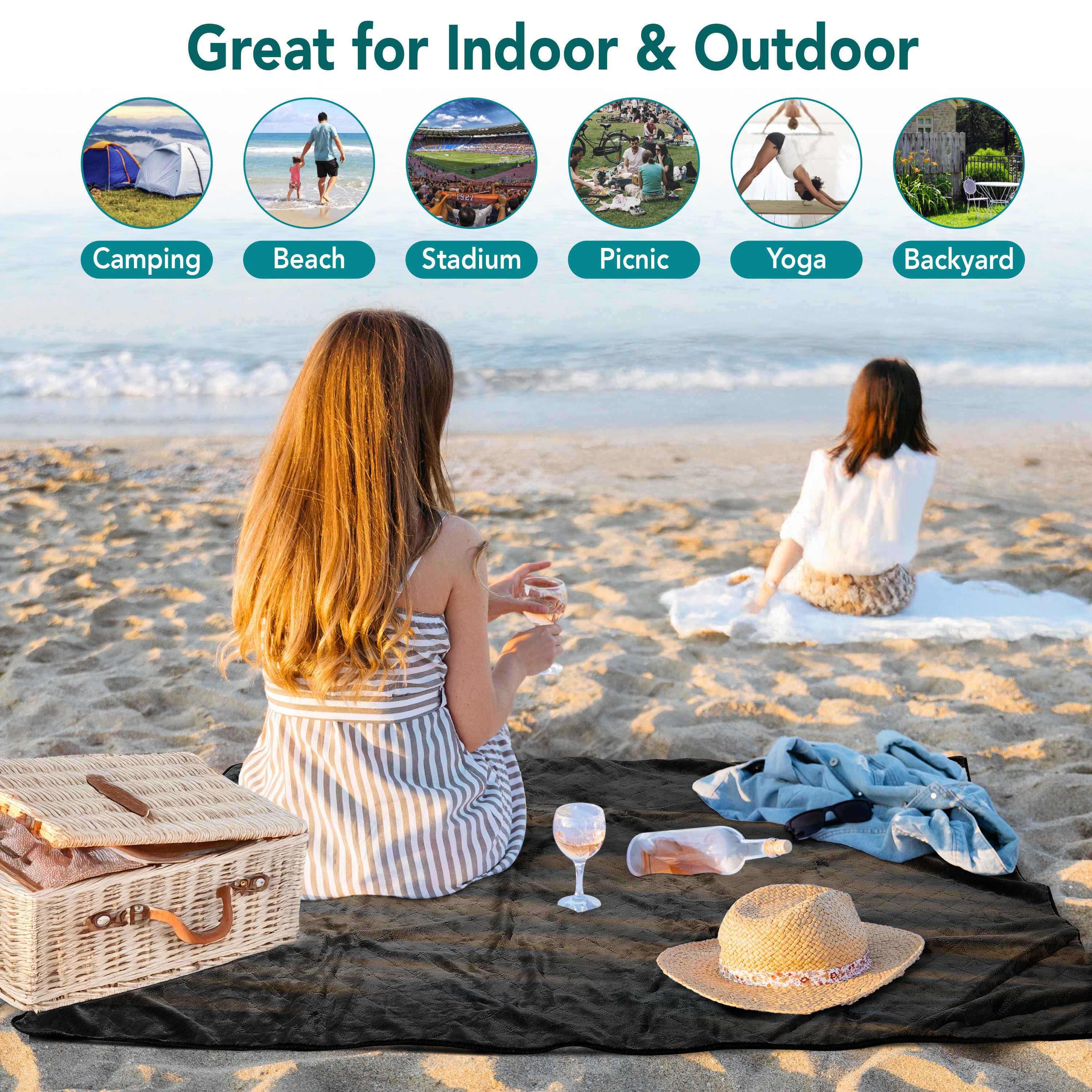 Waterproof Fleece Camping Blanket