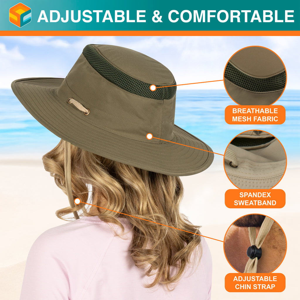 Unisex Wide Brim Safari Sun Hat