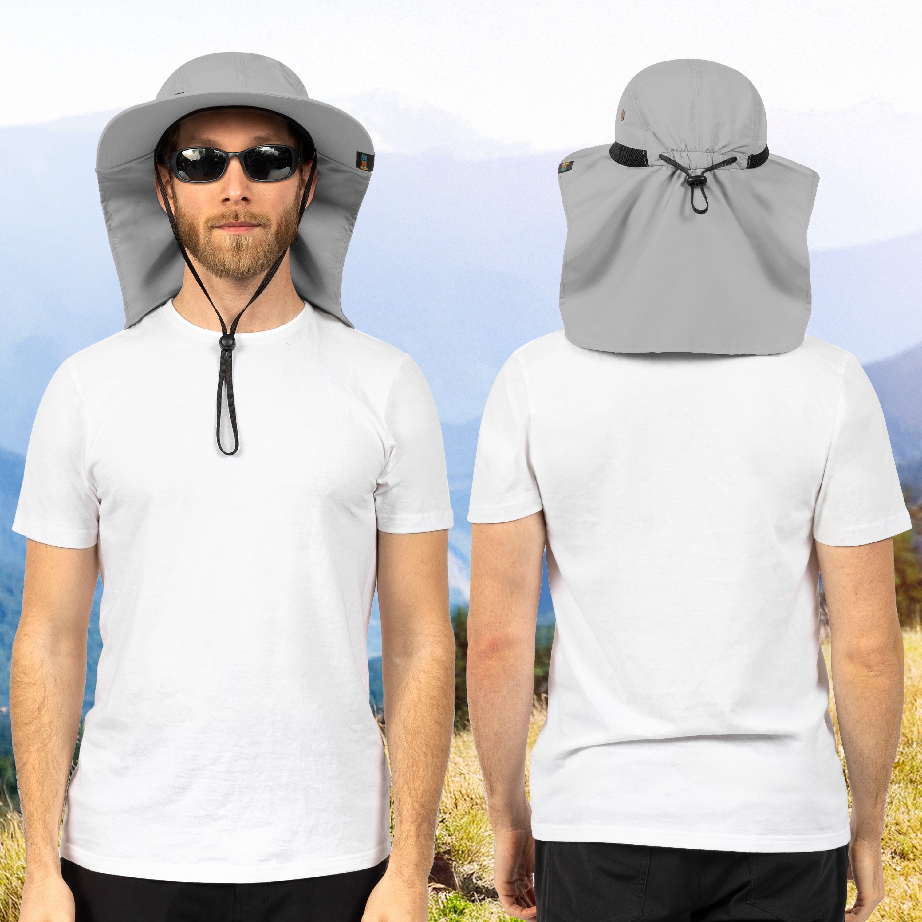 Unisex Sun Hat with Neck Flap Cover