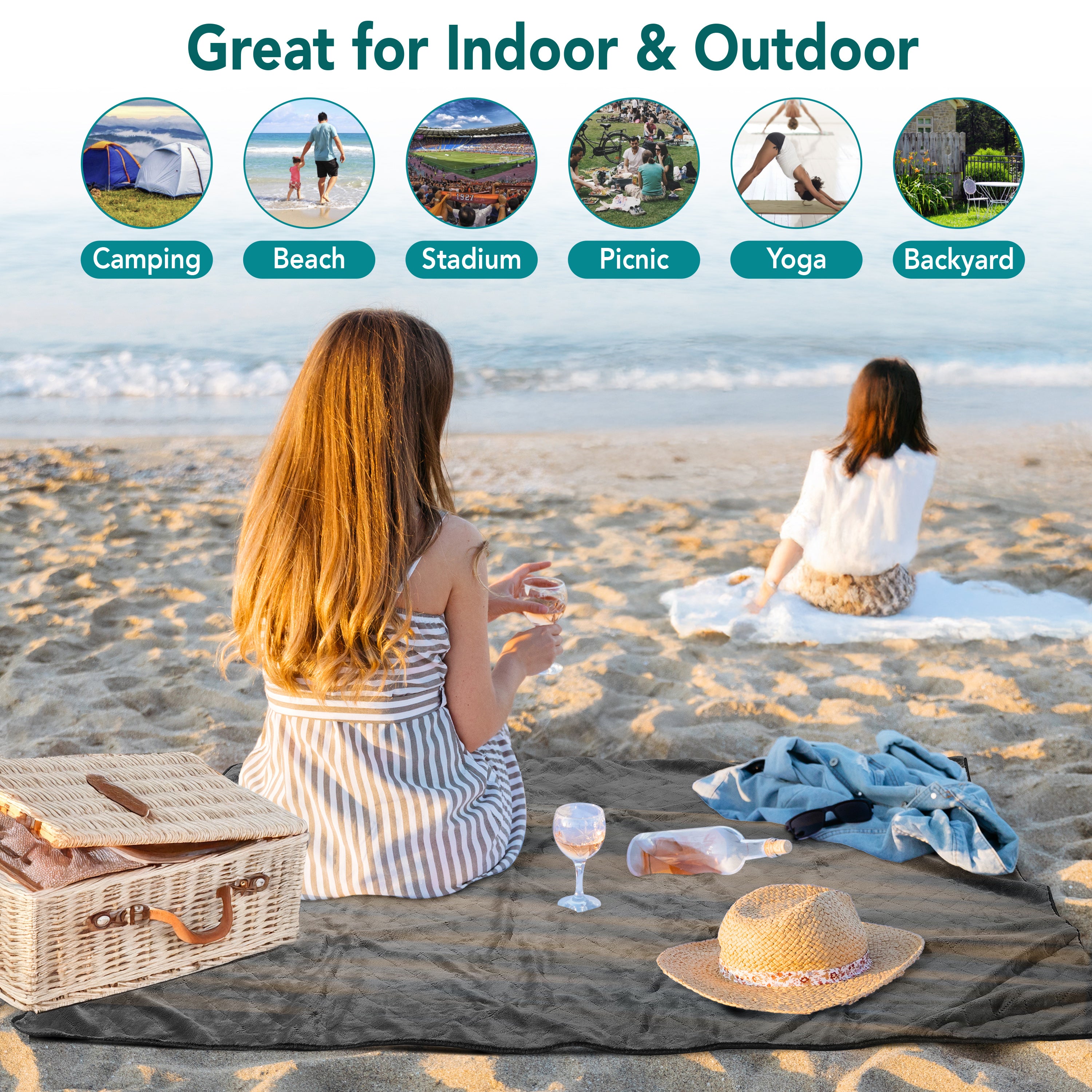 Waterproof Fleece Camping Blanket
