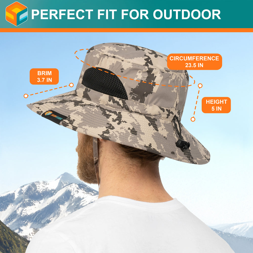 Unisex Wide Brim Sun Hat with Side Vent