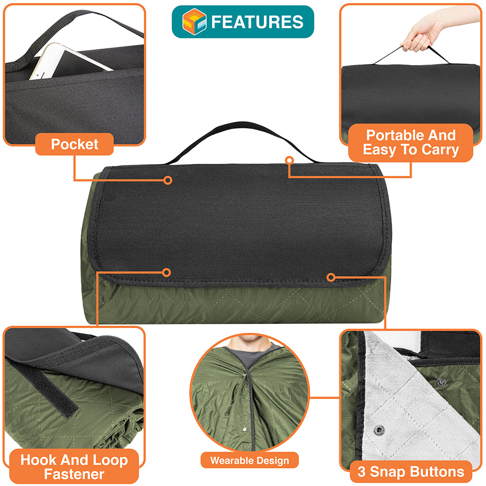 Waterproof Fleece Camping Blanket