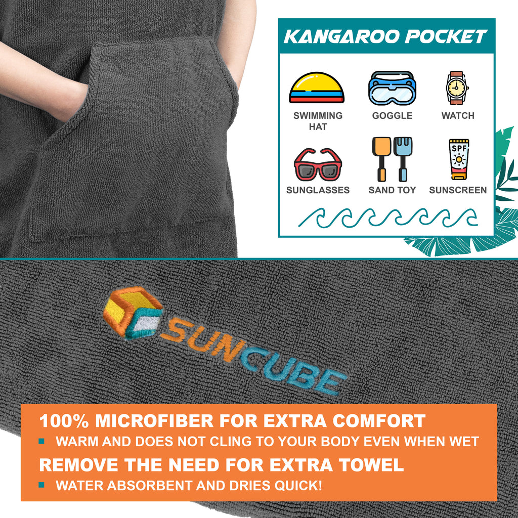 Surf Poncho Changing Robe with Hood - Kids / Teen