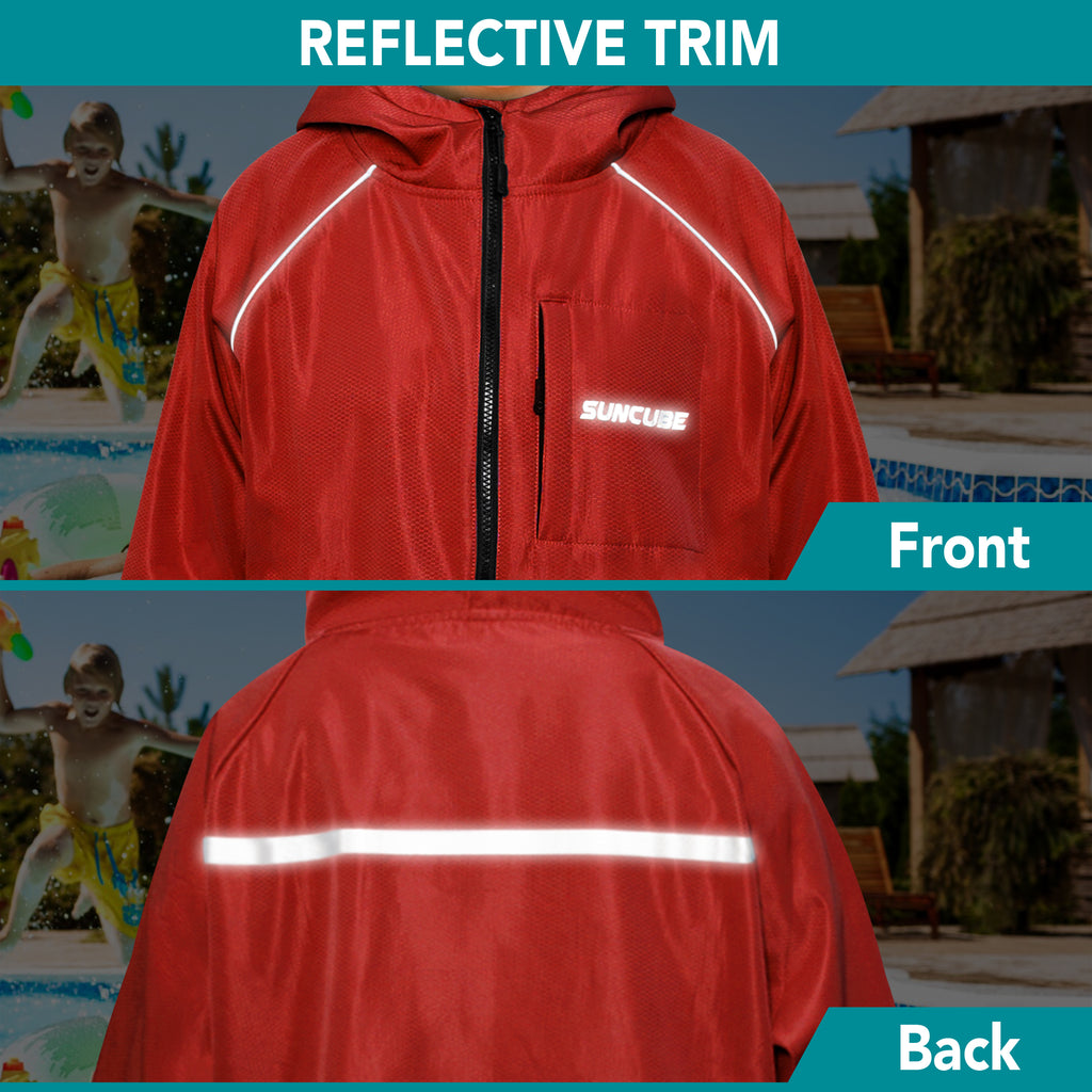 Unisex Hooded Swim Parka - Fleece, Adults