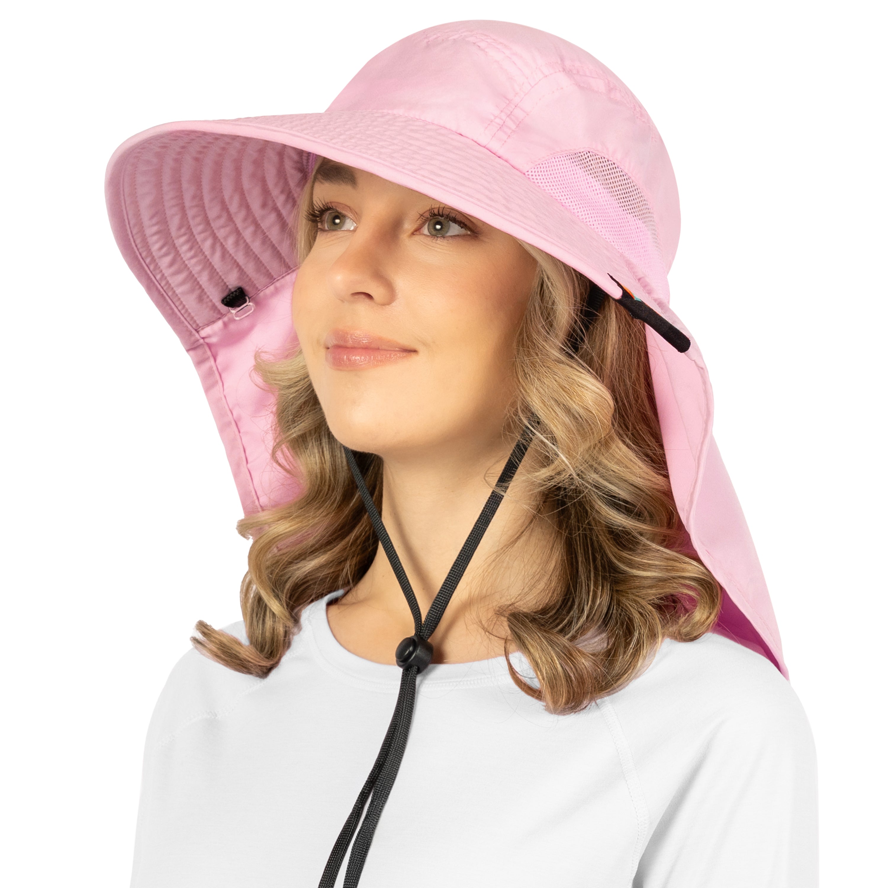 Unisex Wide Brim Sun Hat with Neck Cover