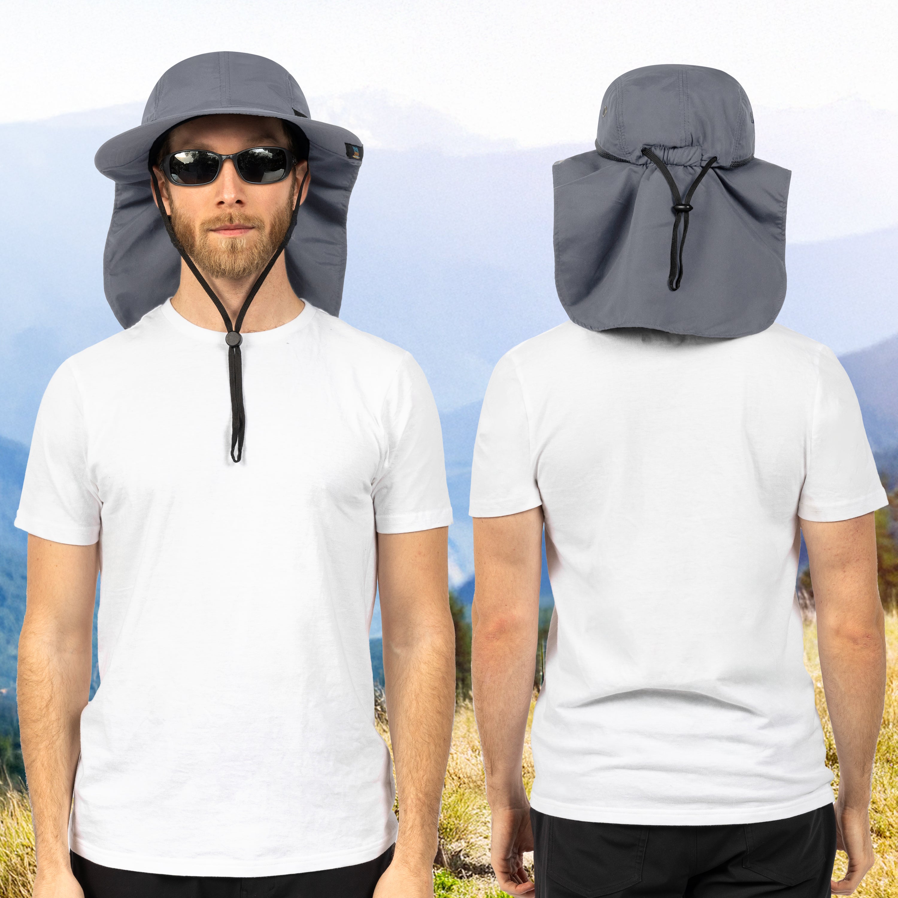 Unisex Sun Hat with Neck Flap Cover