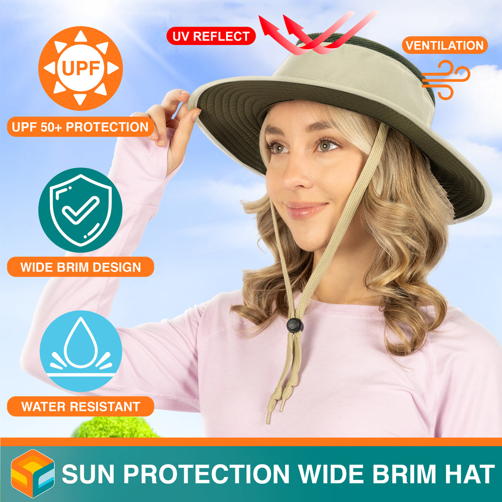 Unisex Wide Brim Safari Sun Hat