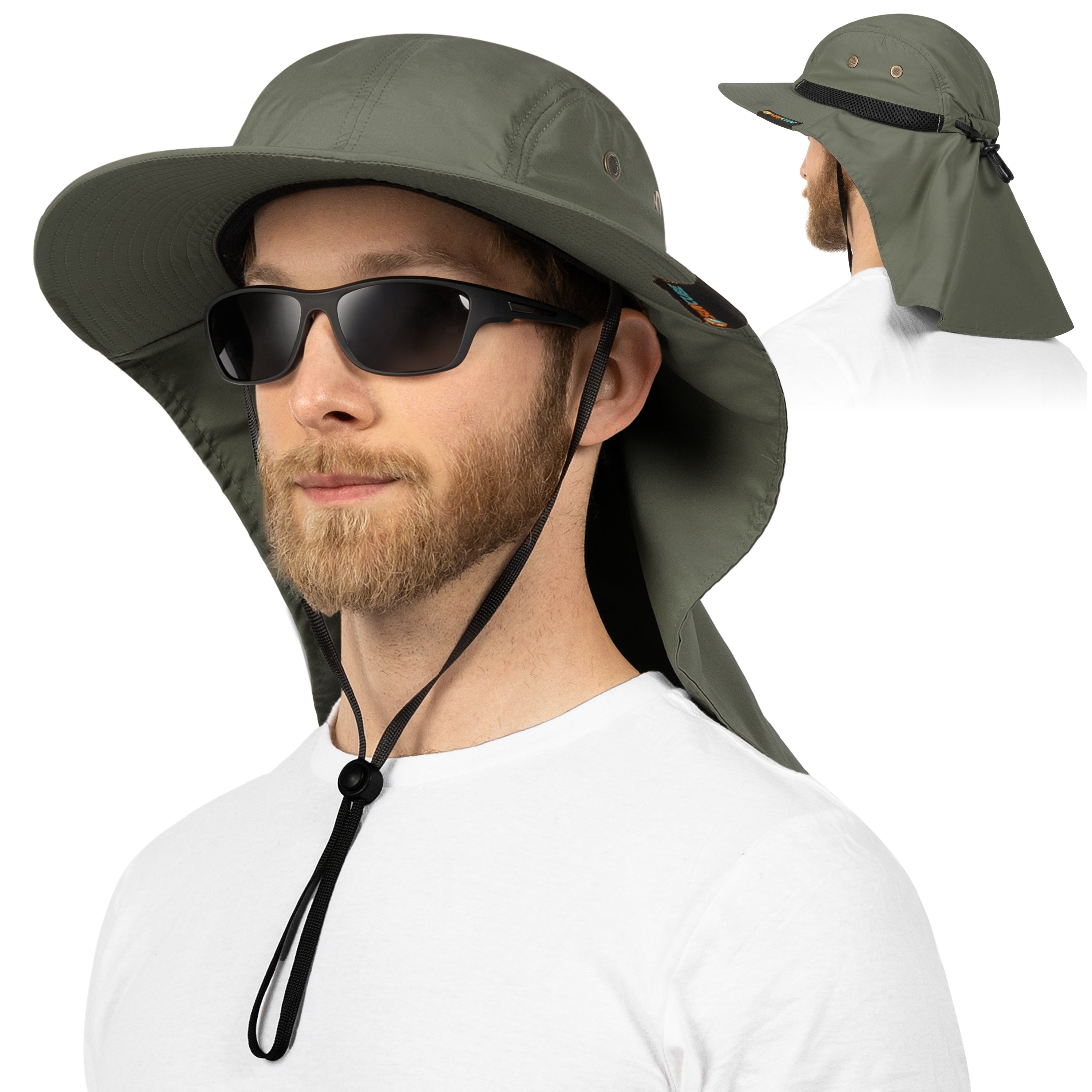 Unisex Sun Hat with Neck Flap Cover