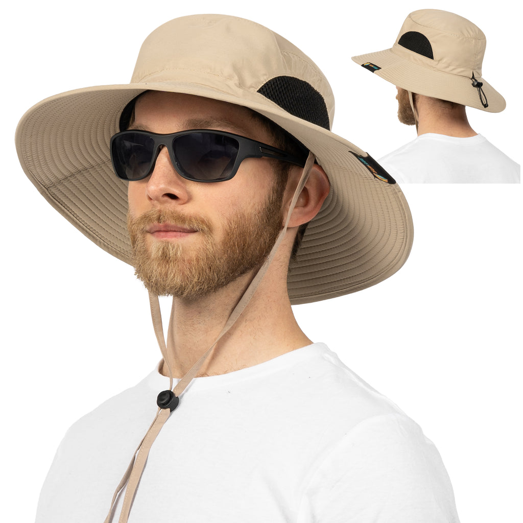 Unisex Wide Brim Sun Hat with Side Vent