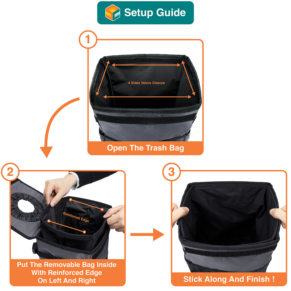 Waterproof Collapsible Car Trash Can