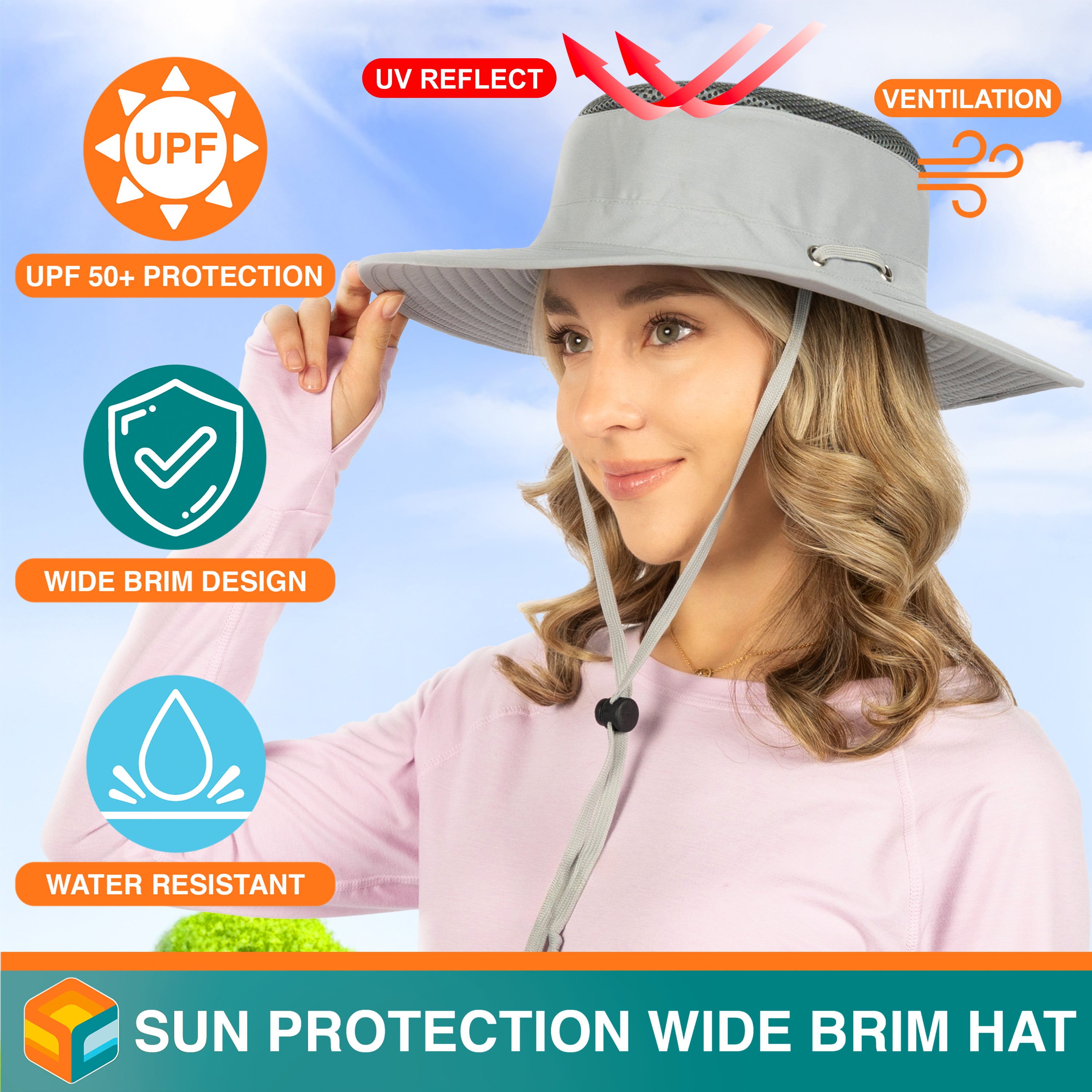 Unisex Wide Brim Safari Sun Hat