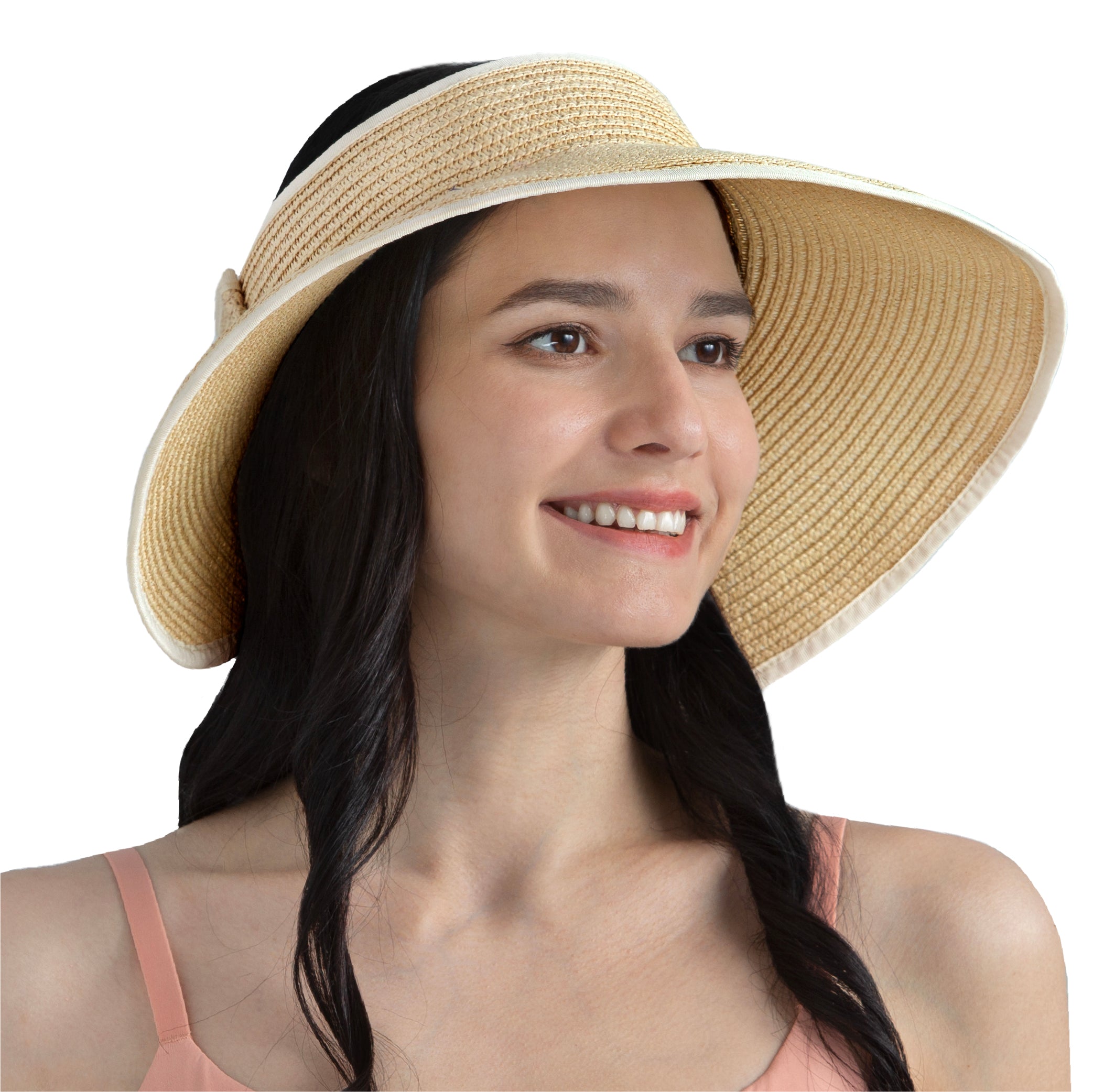 Women Wide Brim Sun Visor Hat