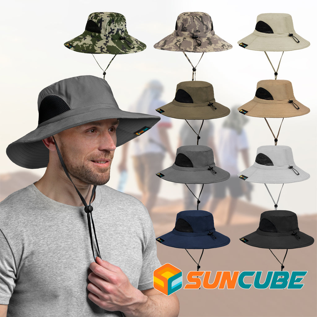 Unisex Wide Brim Sun Hat with Side Vent